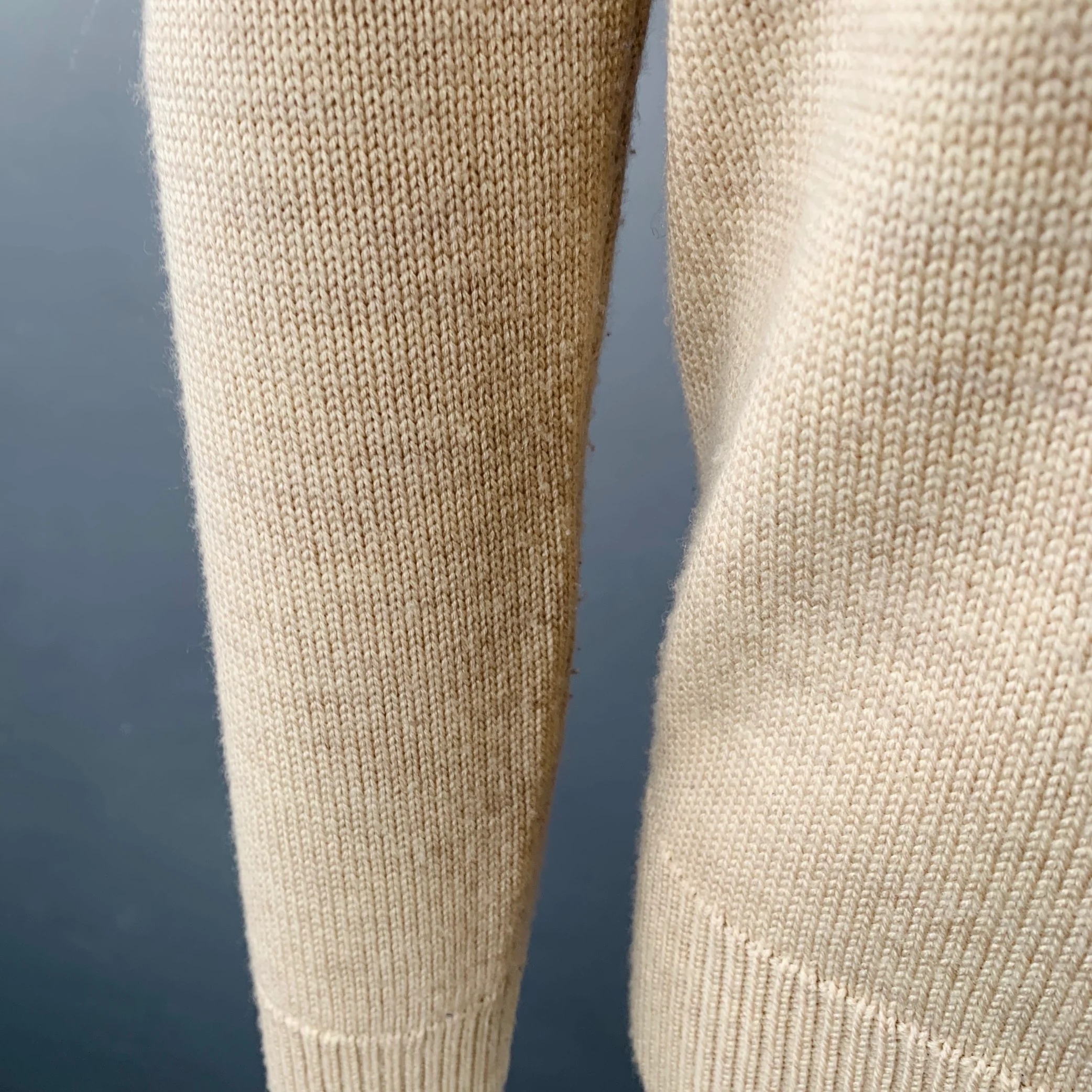 NN07 Size S Beige Knit Wool Turtleneck Sweater - Image 6