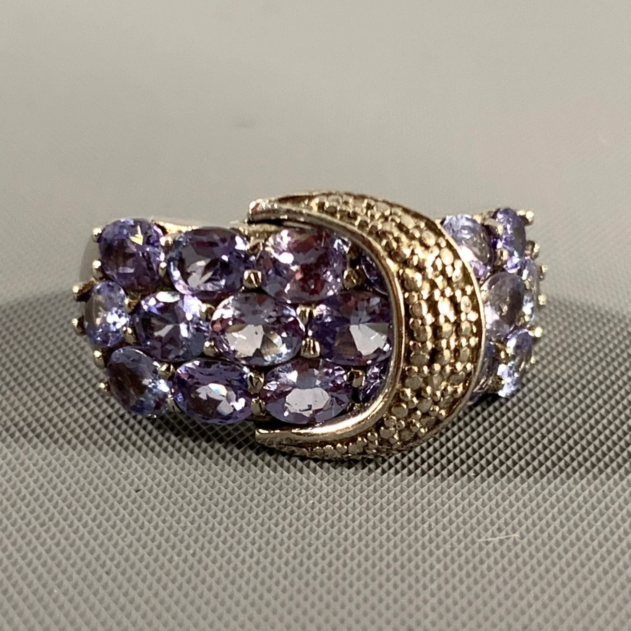 NO BRAND Lavender Silver Belts Sterling Ring
