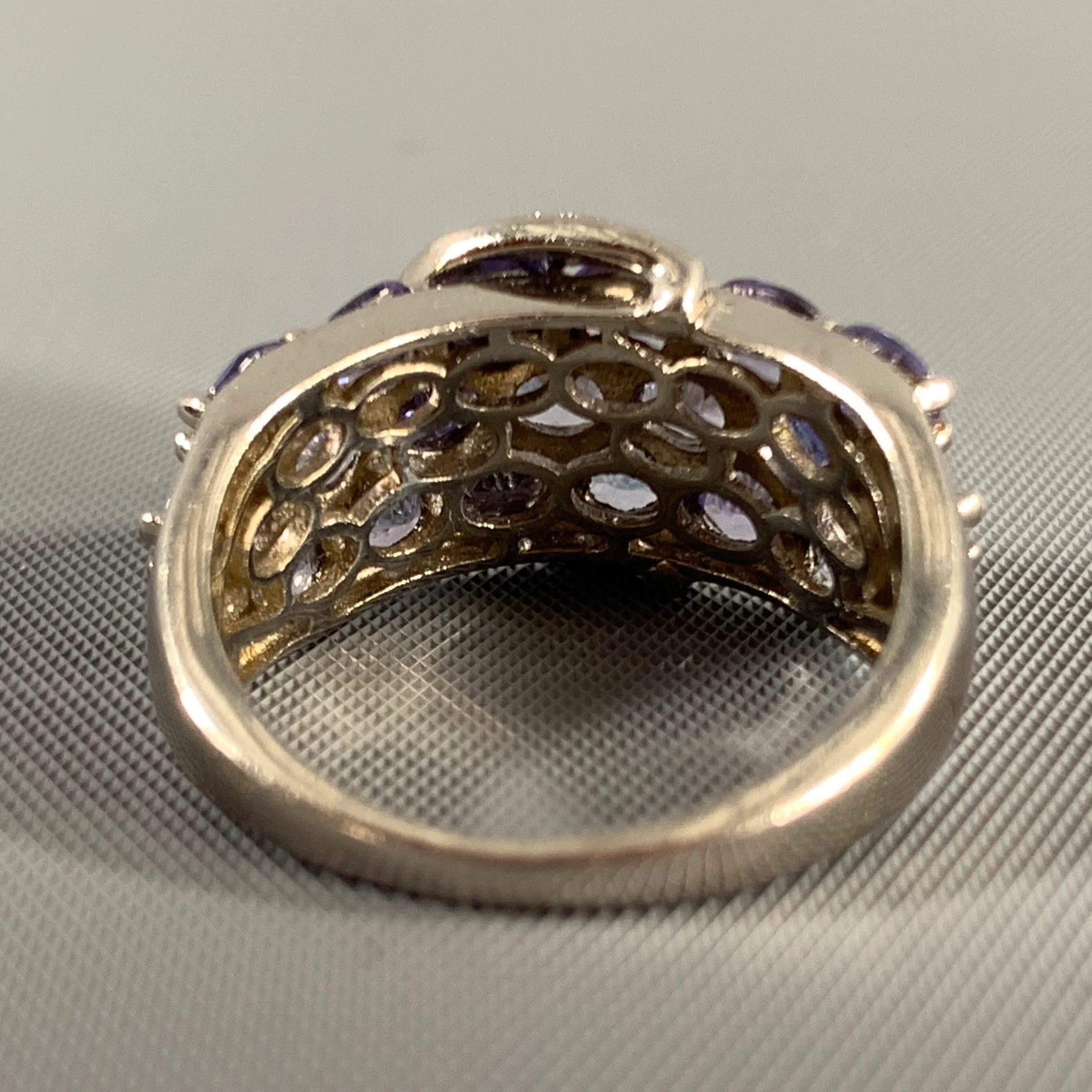 NO BRAND Lavender Silver Belts Sterling Ring - Image 3