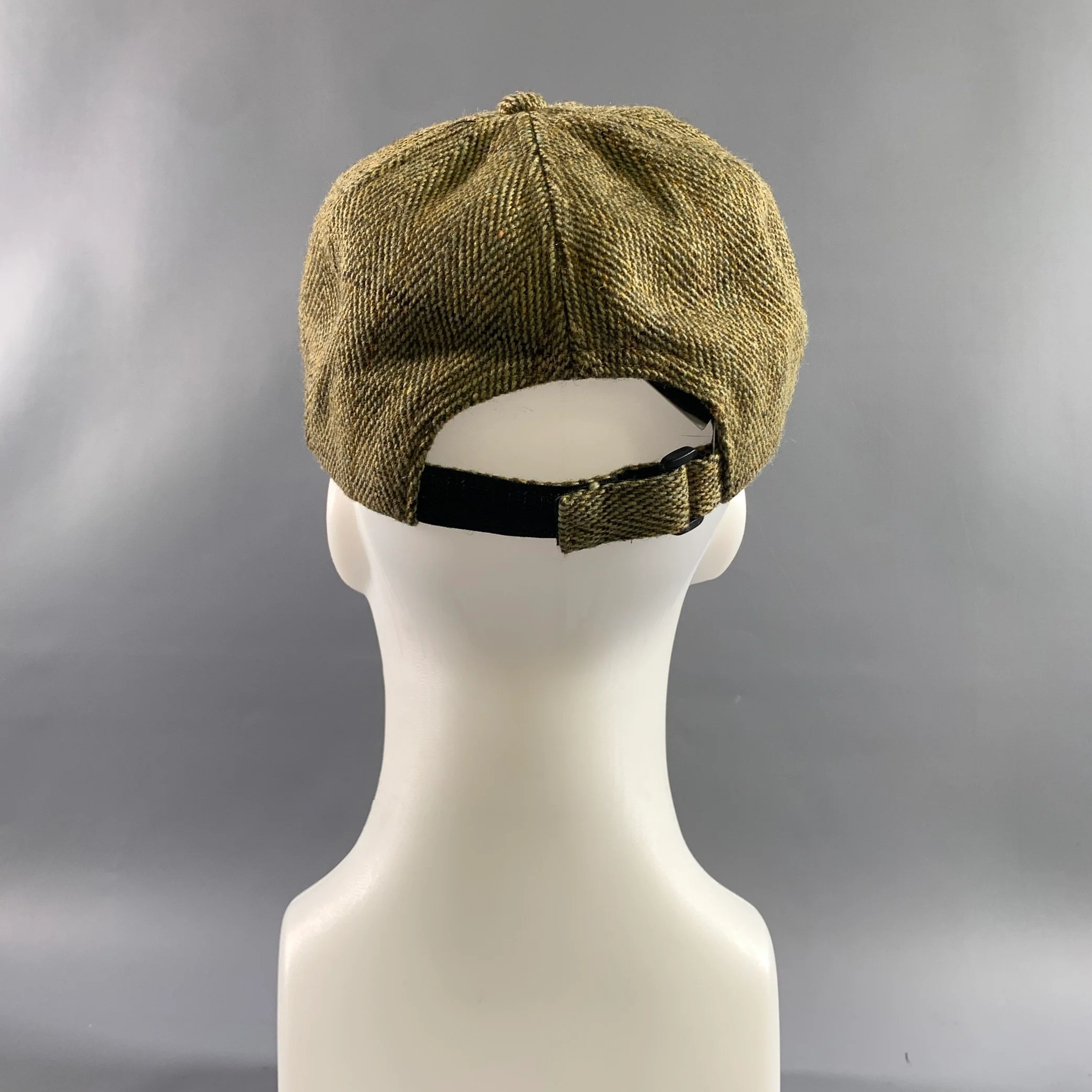 NO BRAND One Size Green Olive Heather Wool Blend Hats - Image 3
