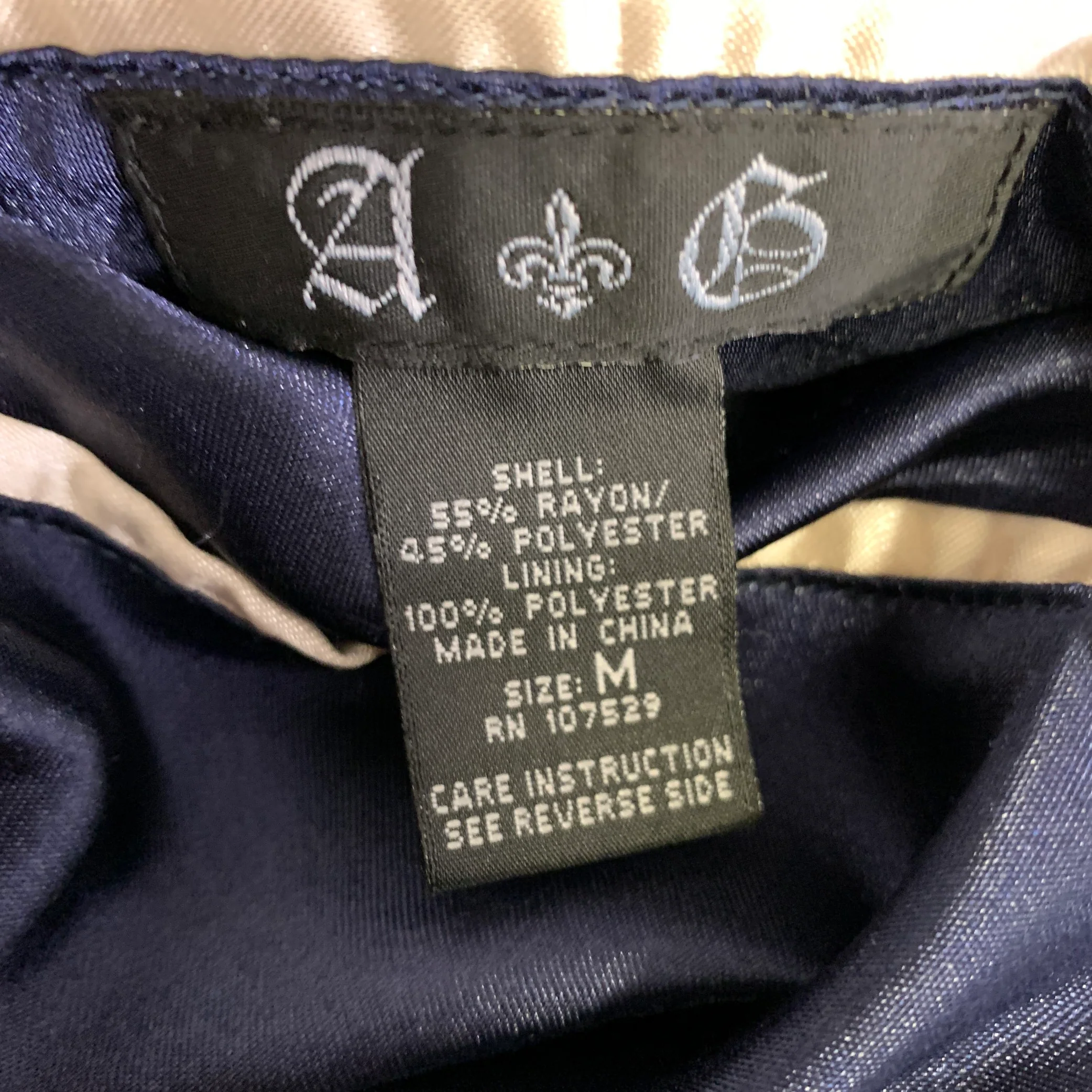 NO BRAND Size S Navy Black Rayon Bomber Jacket Outdoor - Image 9