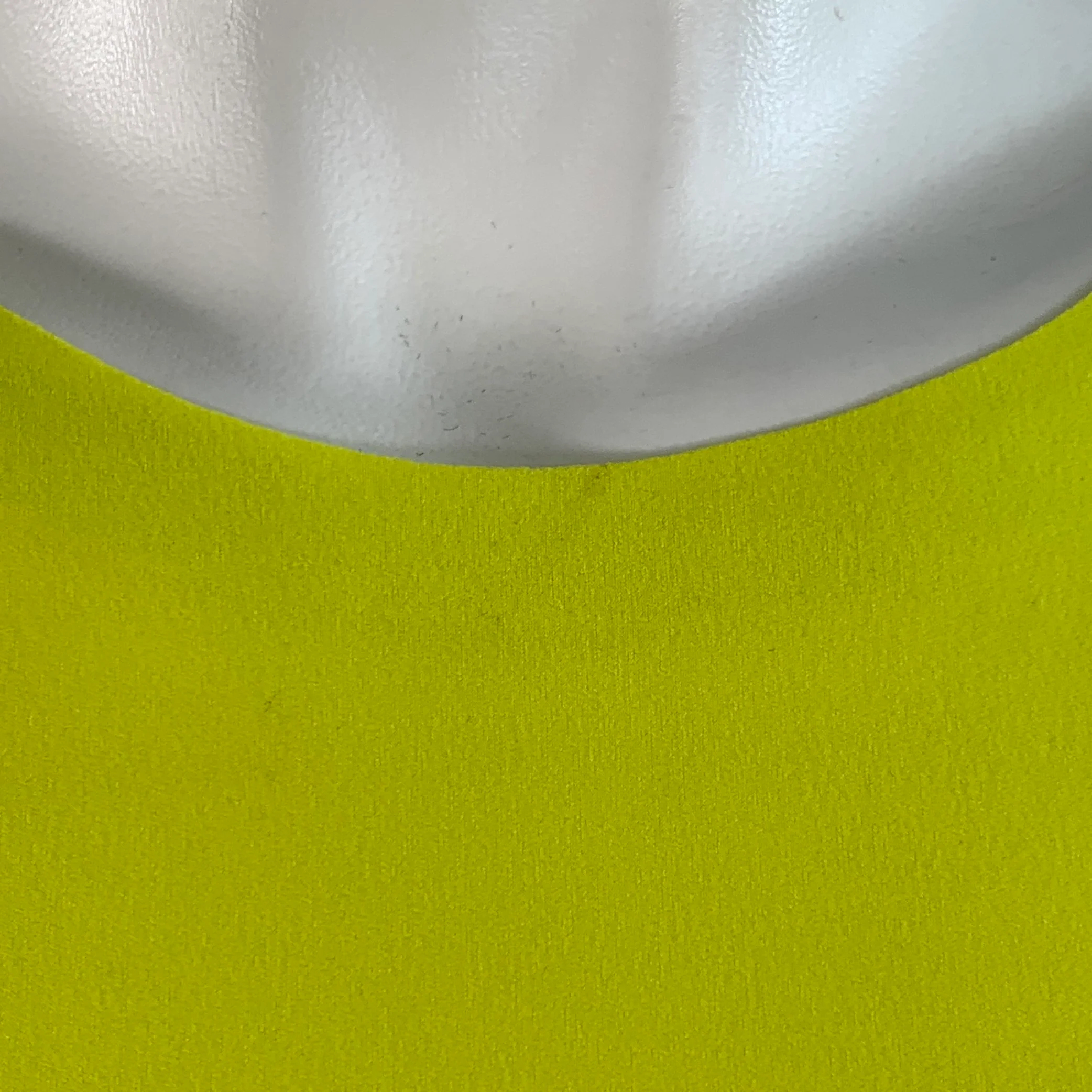 NORMA KAMALI Size S Yellow Neon Polyester Crew Neck Casual Top - Image 6