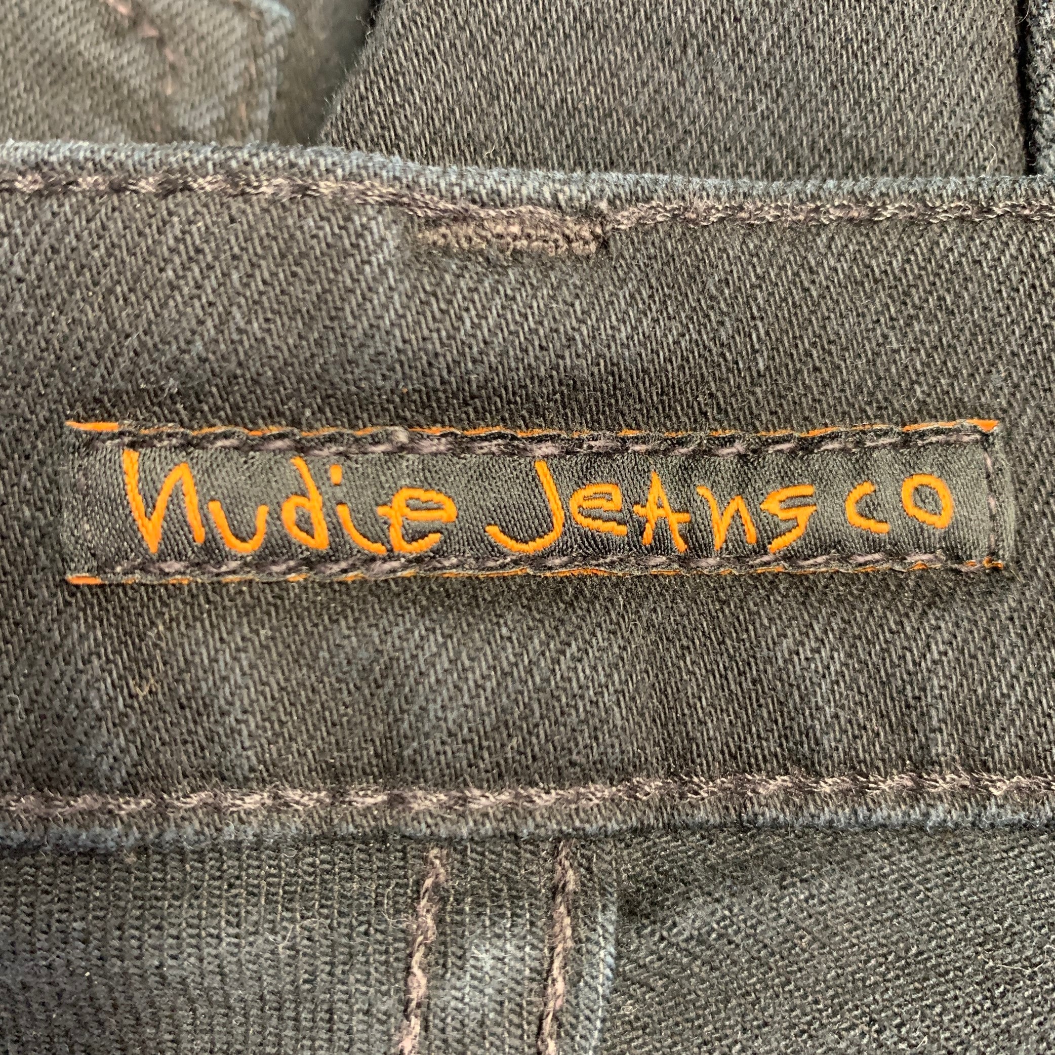 NUDIE JEANS Size 33 Indigo Twill Organic Cotton Blend Skinny Jeans - Image 6