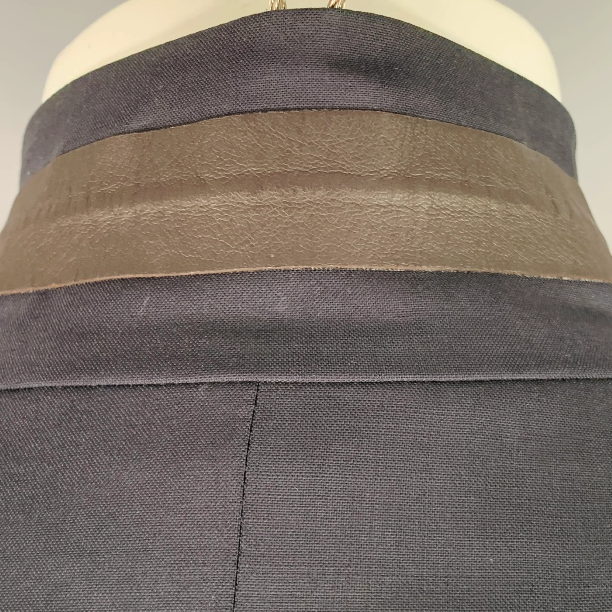 OAMC Size M Navy Wool Blend Drawstring Jacket - Image 4