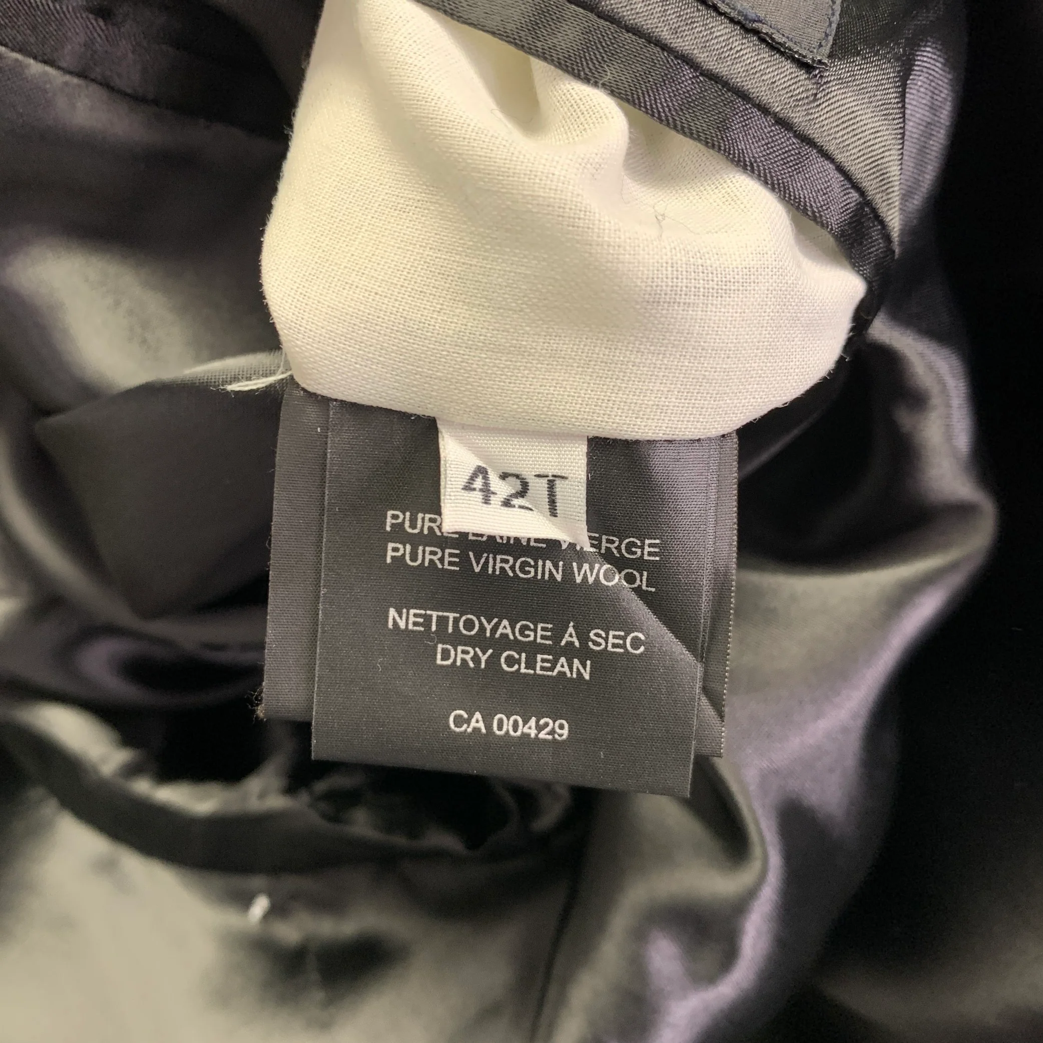 O'CONNELL'S Size L Cream Black Herringbone Belted Raglan Coat - Image 7