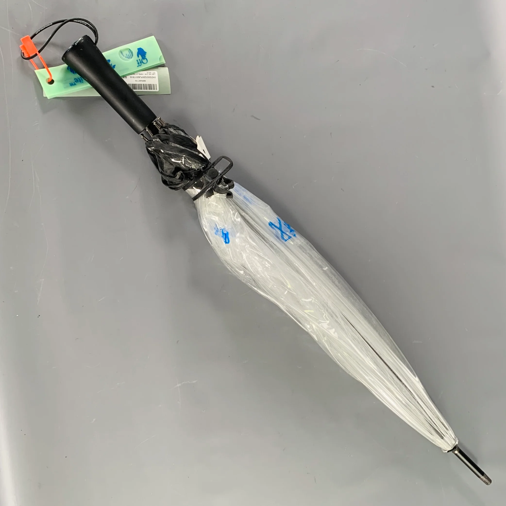 OFF-WHITE Blue Clear -Swimming Man- Transparent Plastic Umbrella - Image 3