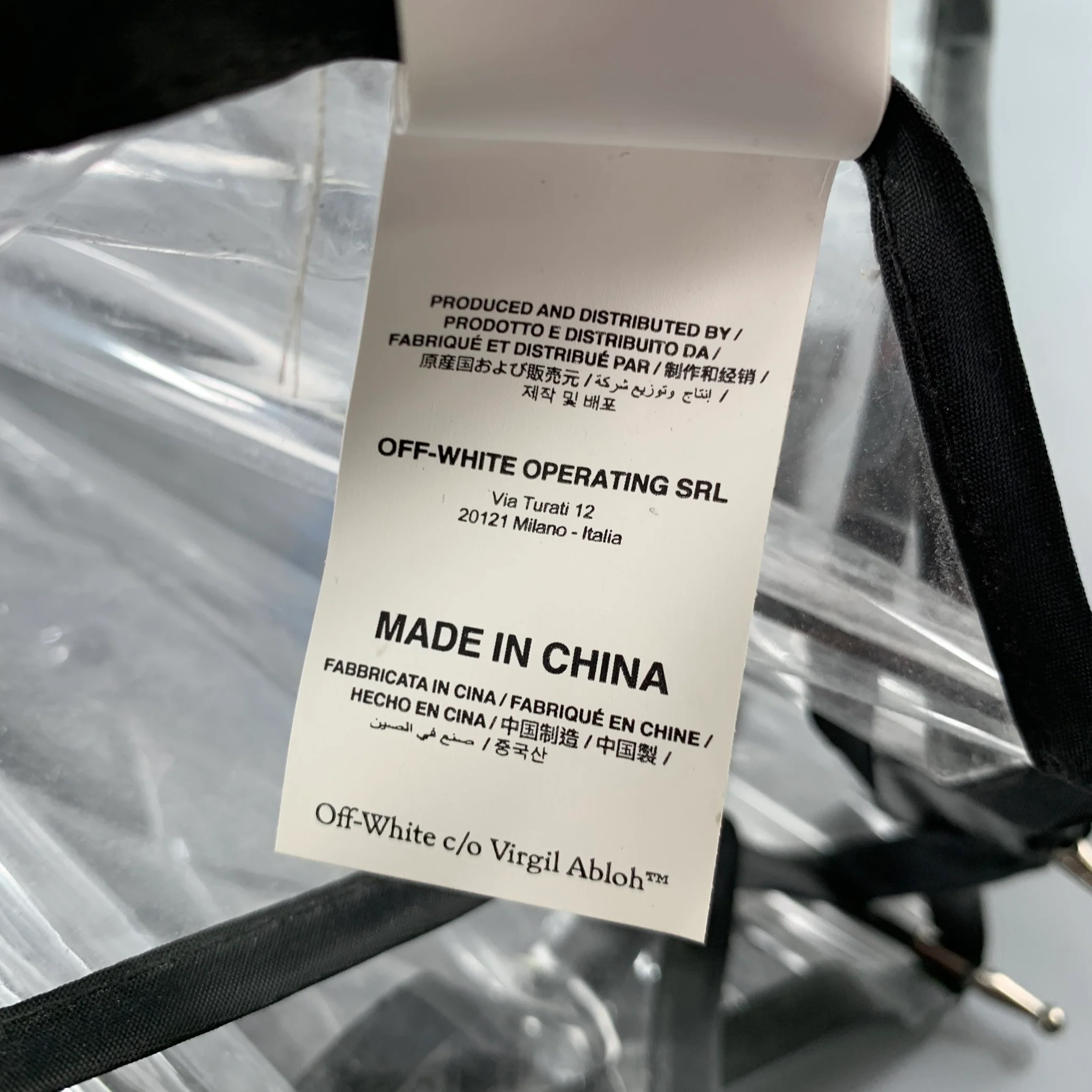 OFF-WHITE Blue Clear -Swimming Man- Transparent Plastic Umbrella - Image 7