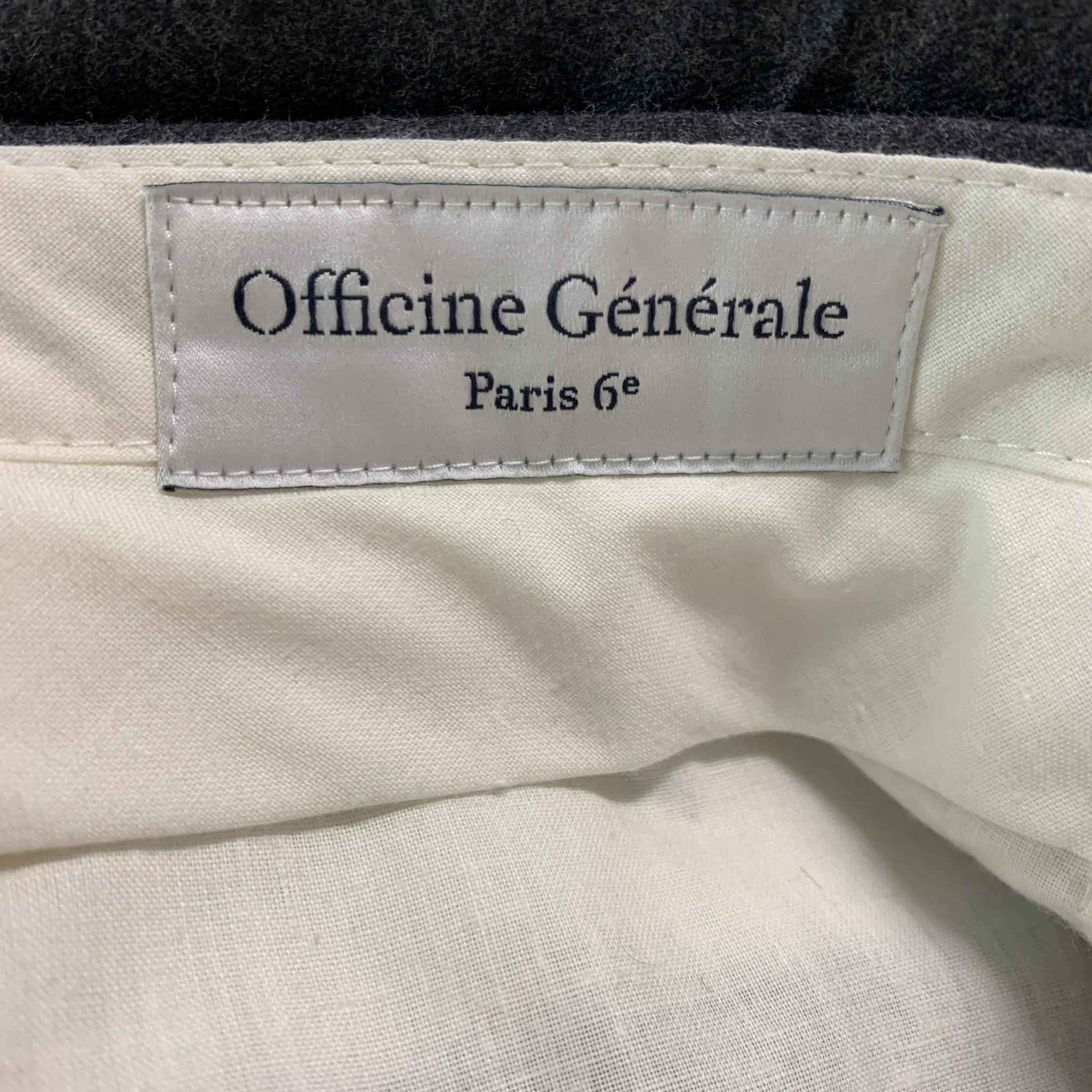 OFFICINE GENERALE Size 32 Grey Heather Wool Pleated Dress Pants - Image 5