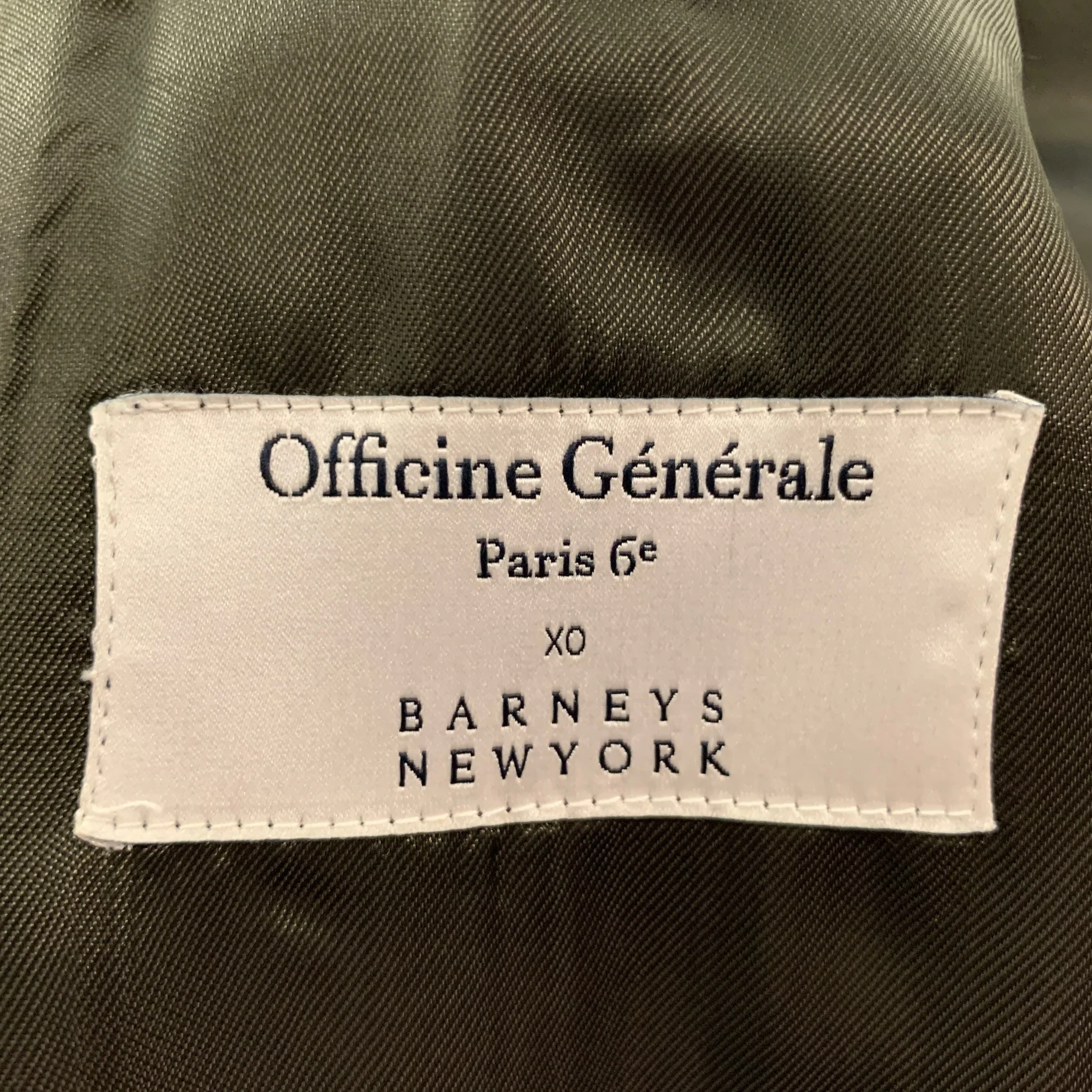 OFFICINE GENERALE Size 42 Olive Solid Cotton Velvet Sport Coat - Image 5