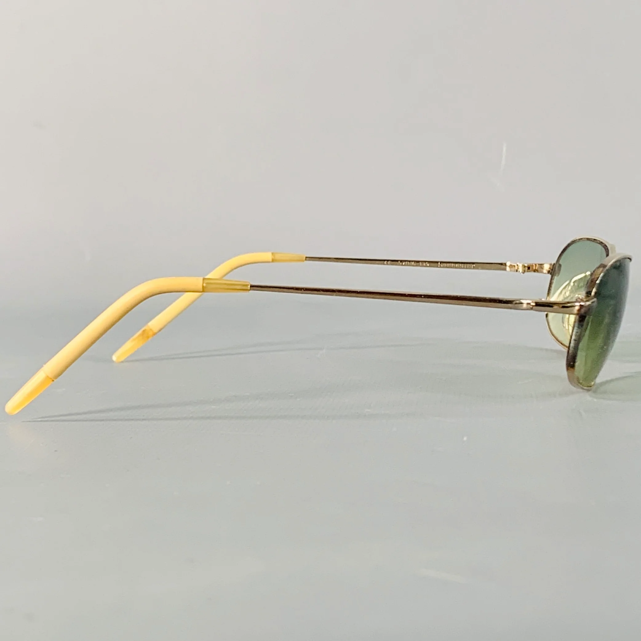OLIVER PEOPLES Speedster Gold Metal Narrow Aviator Sunglasses - Image 2