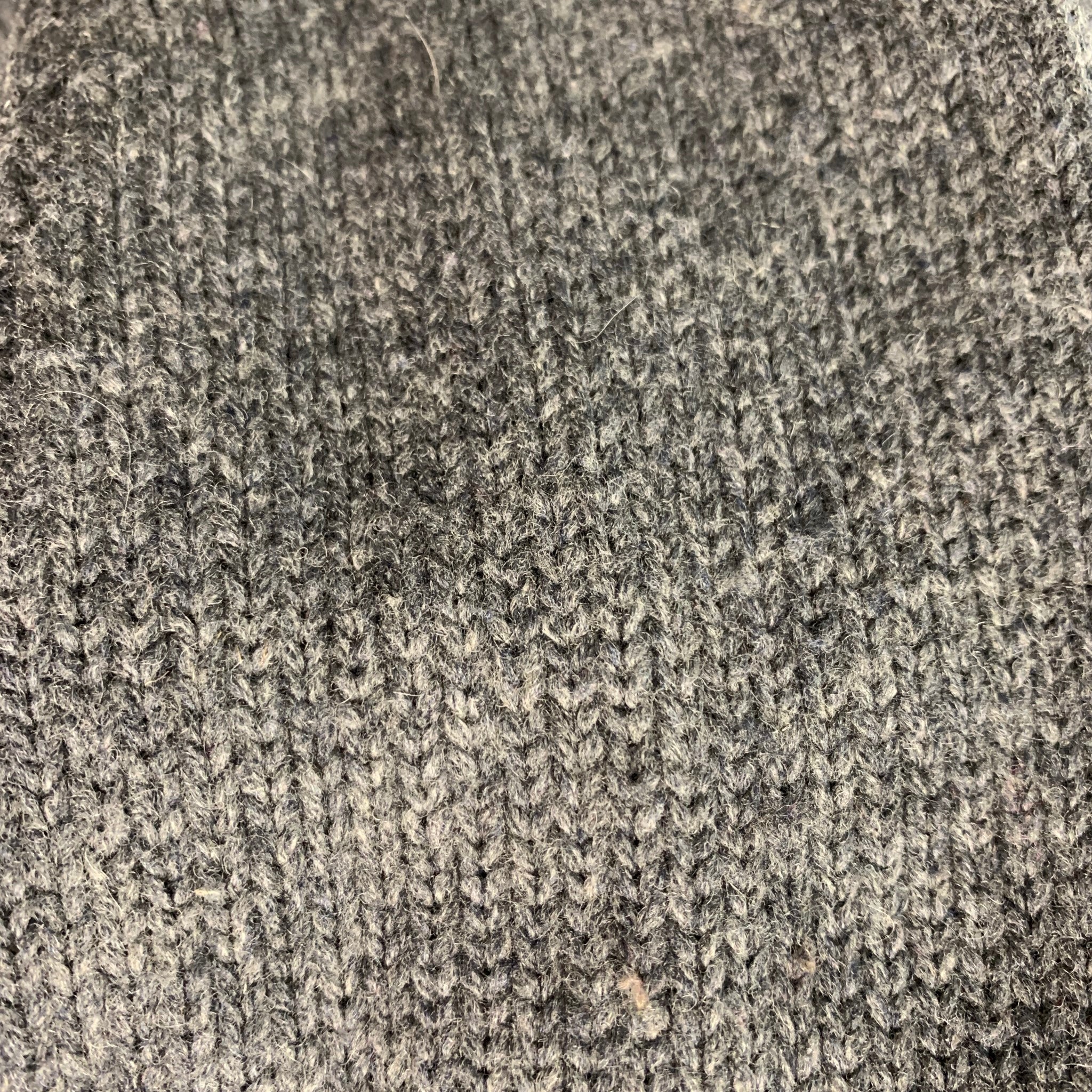 ONASSIS Size S Grey Wool Shawl Collar Sweater - Image 8