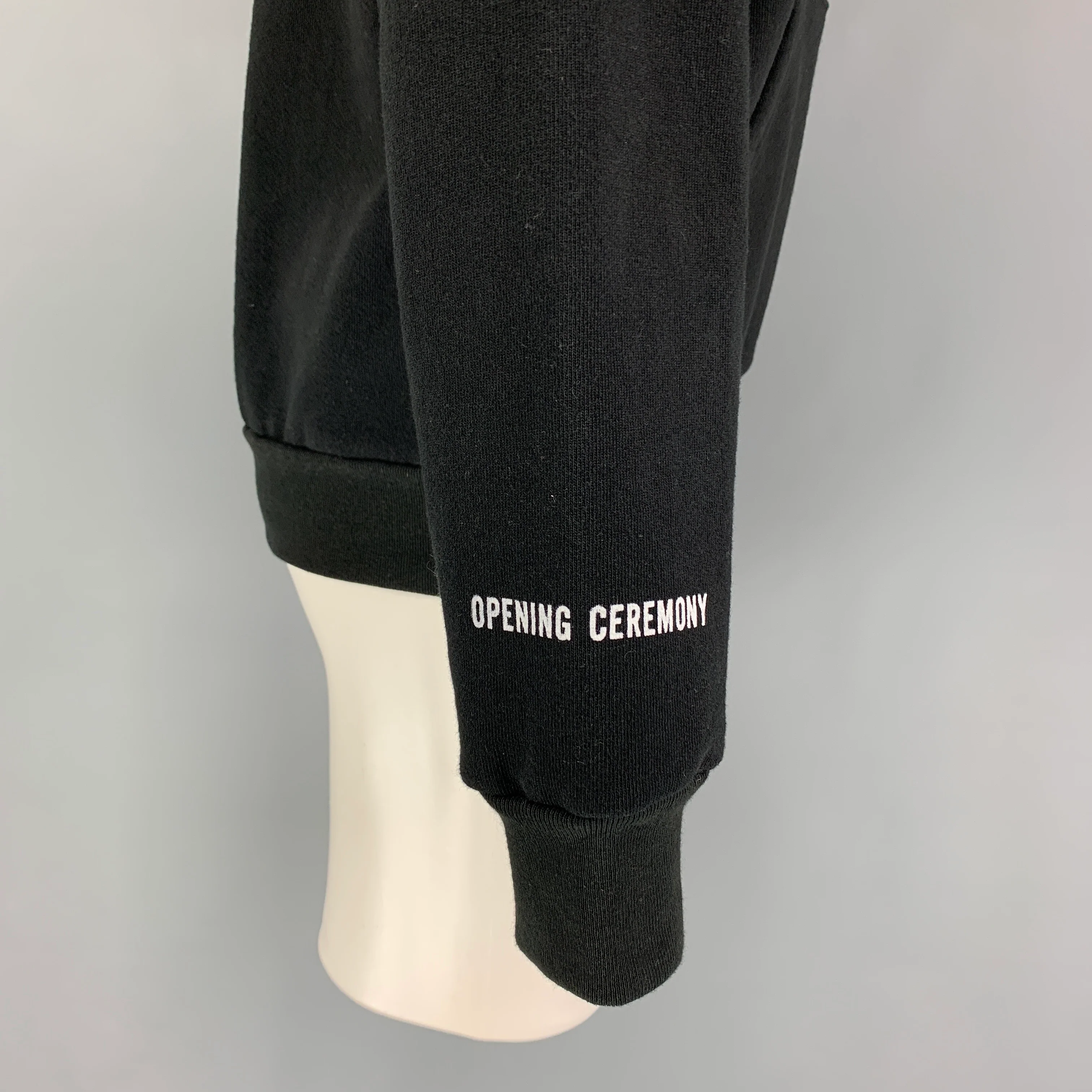 OPENING CEREMONY John Lennon x Yoko Ono Double Fantasy Size M Black Hooded Sweatshirt - Image 4