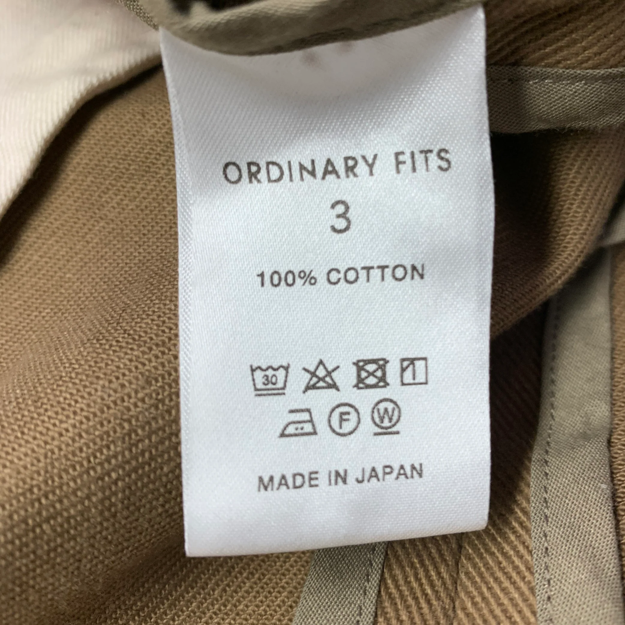 ORDINARY FITS Size L Tan Twill Cotton Bomber Jacket - Image 6