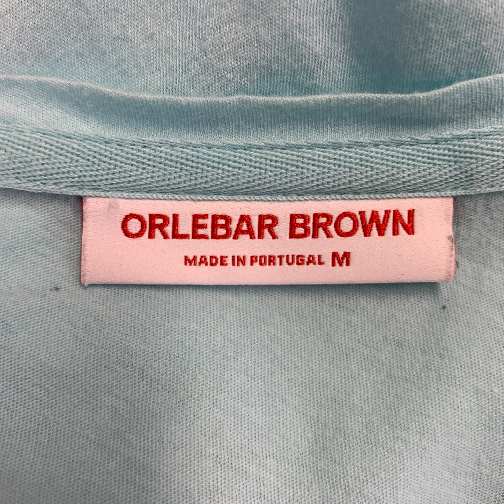 ORLEBAR BROWN Size M Blue Jersey Short Sleeve T-shirt - Image 5