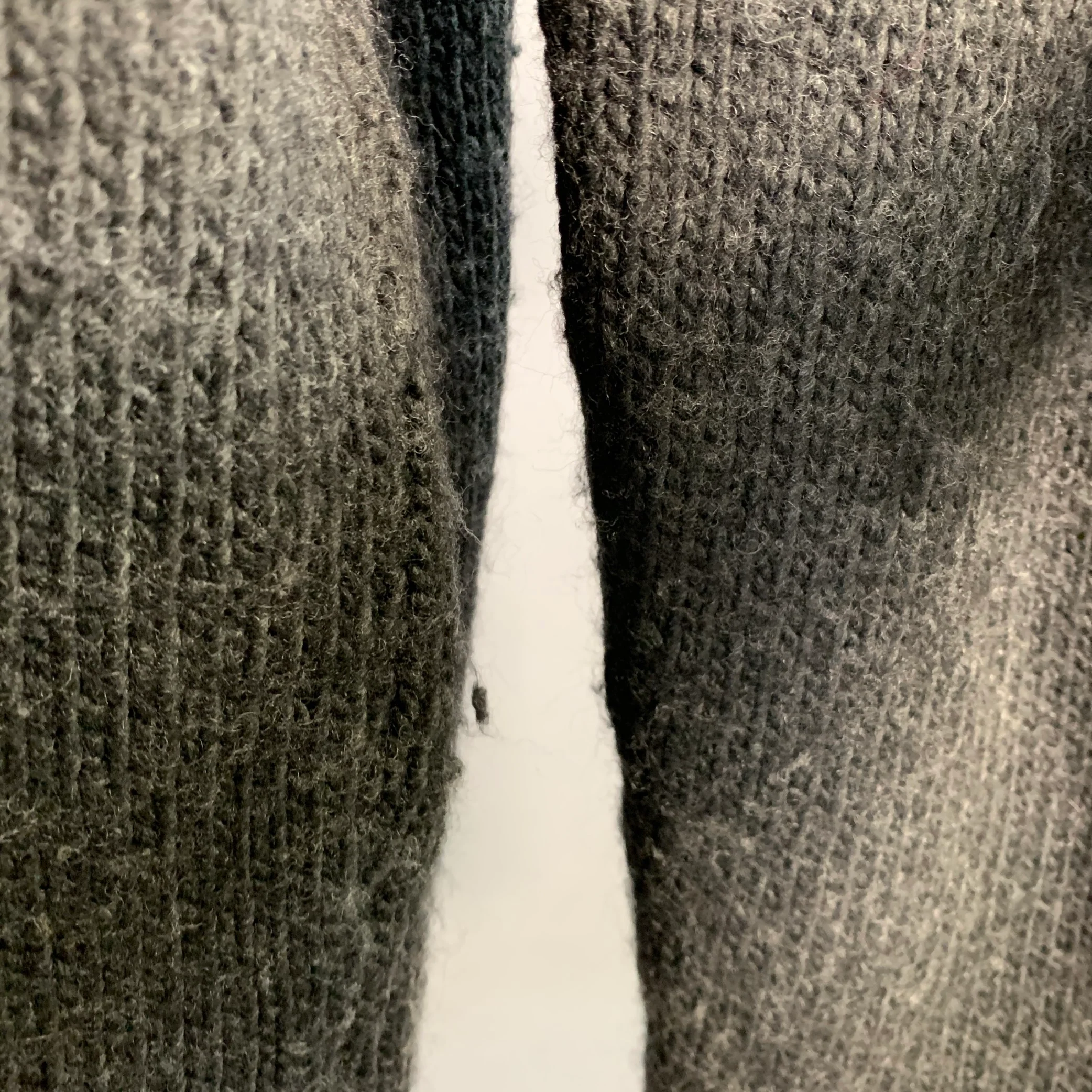 OUR LEGACY Size M Grey Charcoal Knit Acrylic Wool Oversized Cardigan - Image 5