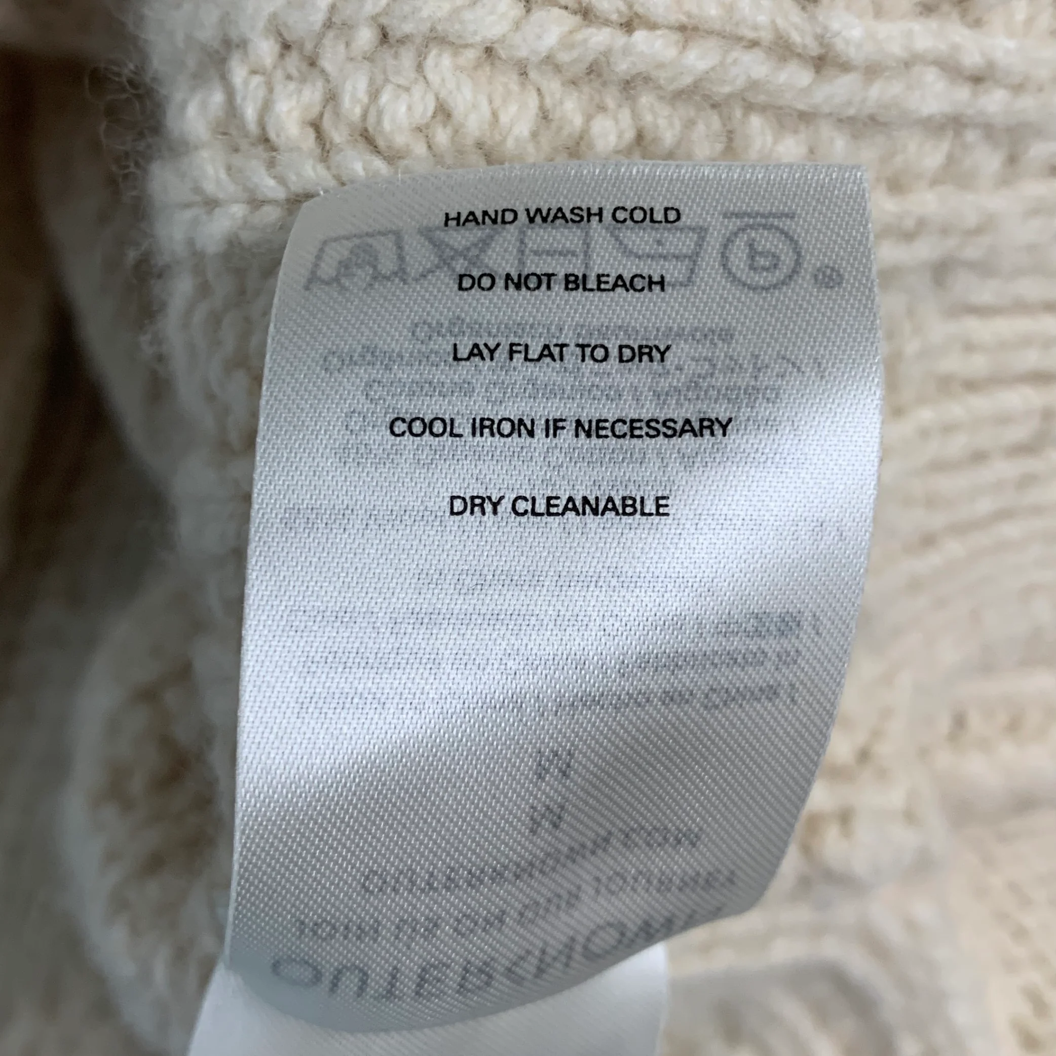 OUTERKNOWN Size M Cream Cable Knit Wool Cotton Fisherman Sweater - Image 7