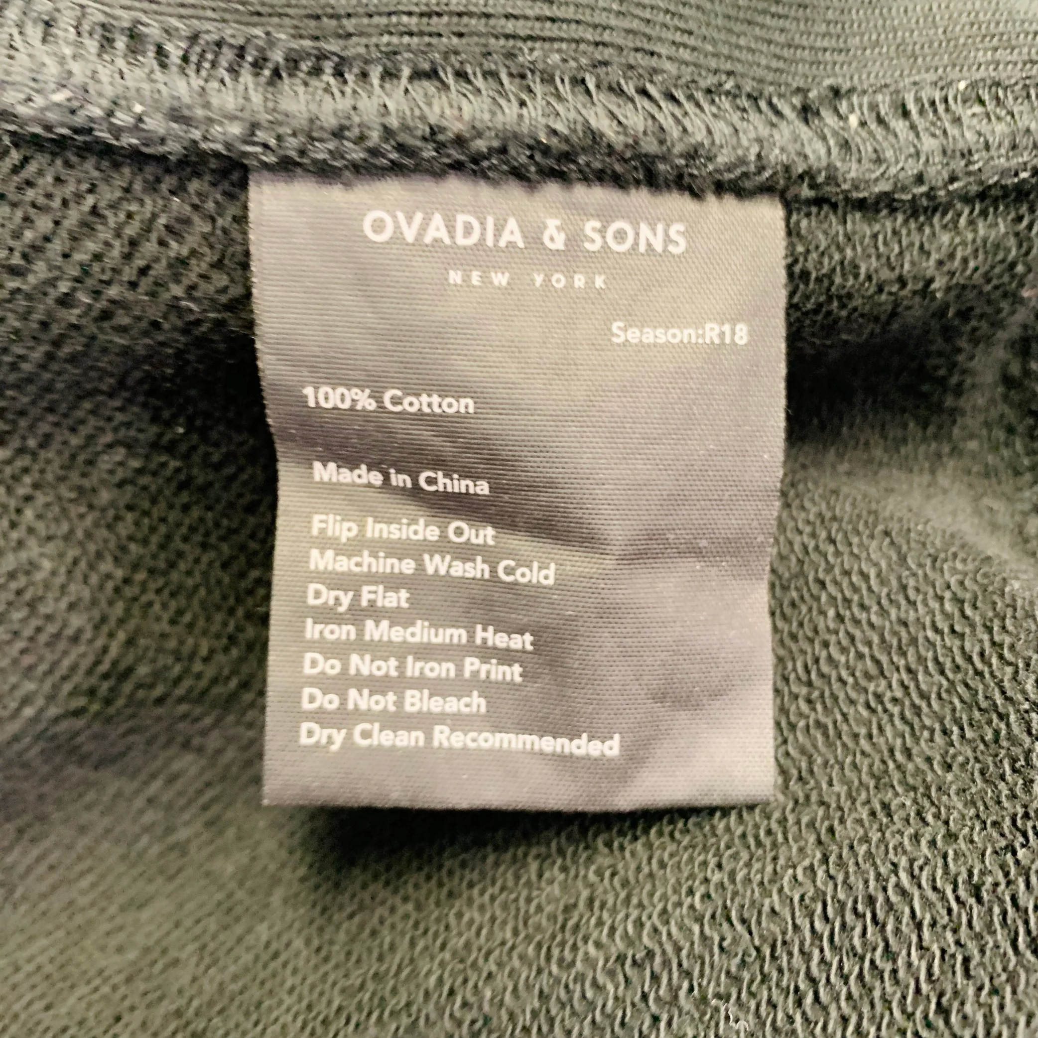 OVADIA & SONS Size XXL Black Grey Cheetah Photograph Print Cotton Hooded Sweatshirt - Image 11