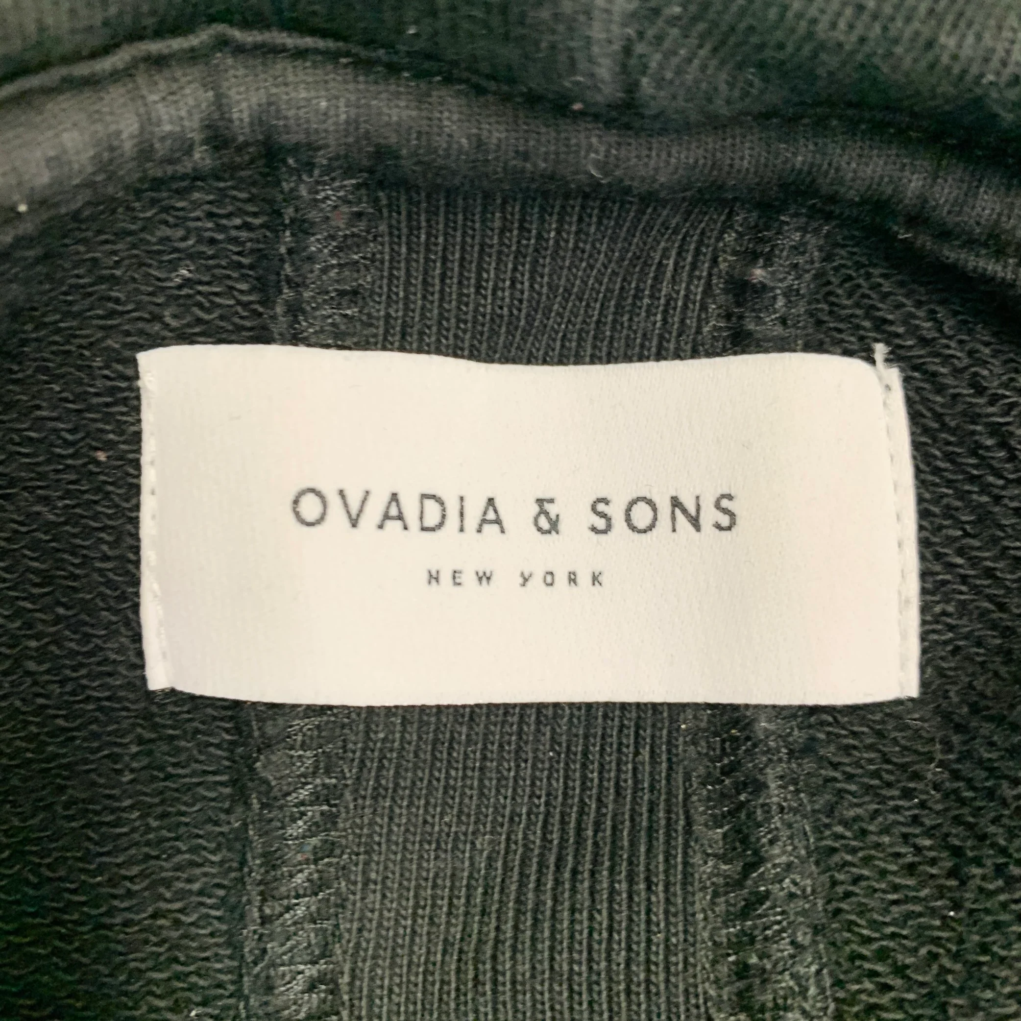 OVADIA & SONS Size XXL Black Grey Cheetah Photograph Print Cotton Hooded Sweatshirt - Image 9