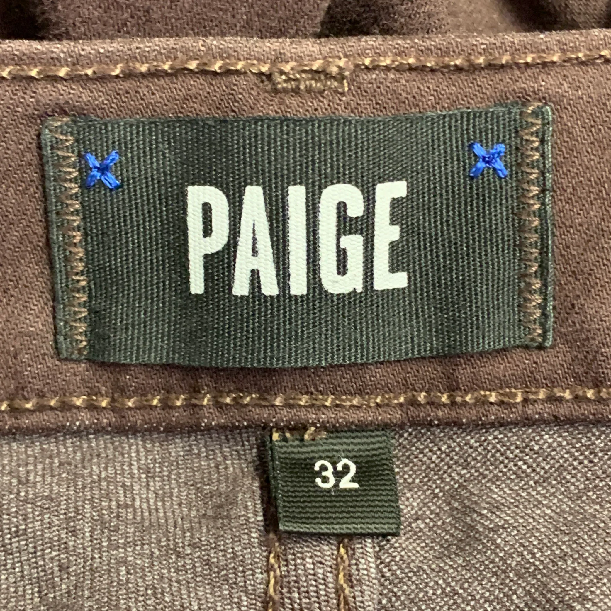 PAIGE Size 32 Federal Brown Rayon Cotton Slim Straight Zip Fly Casual Pants - Image 5