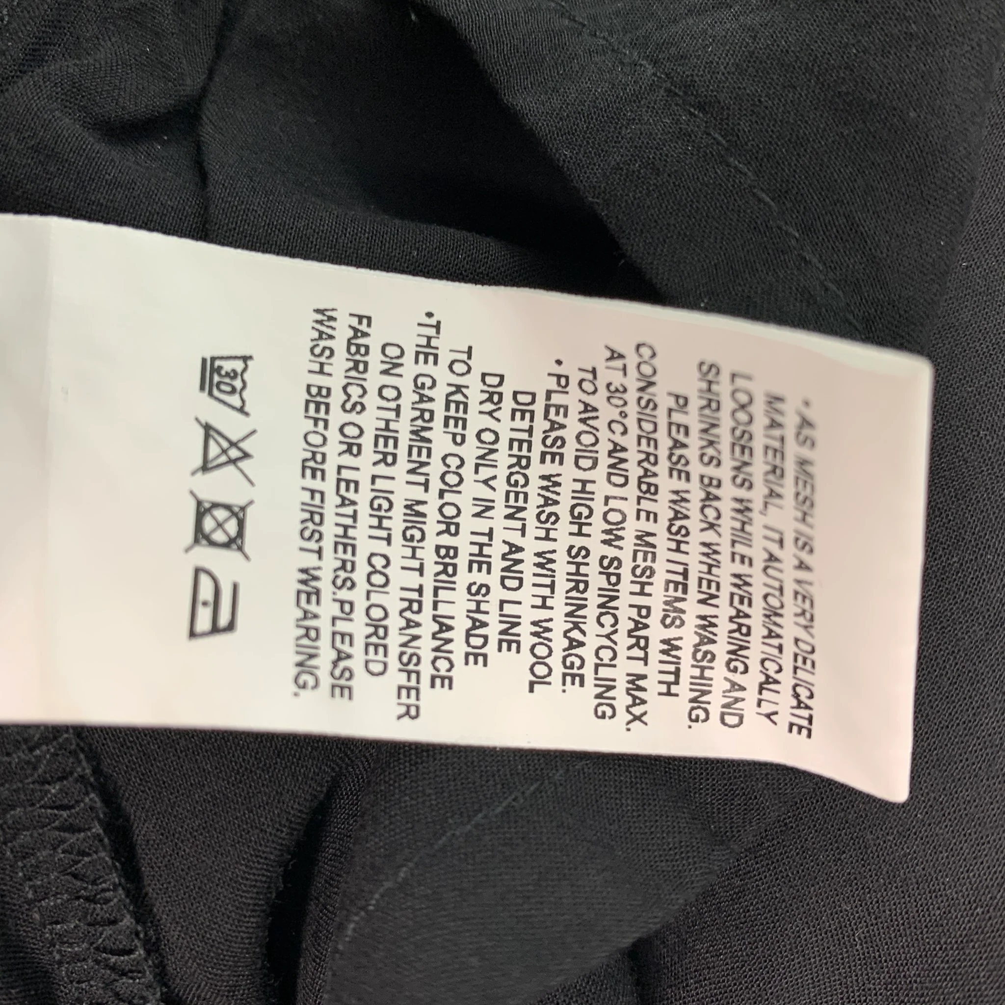 PAL OFFNER Size S Black Viscose Cashmere Elastic Waistband Shorts - Image 4