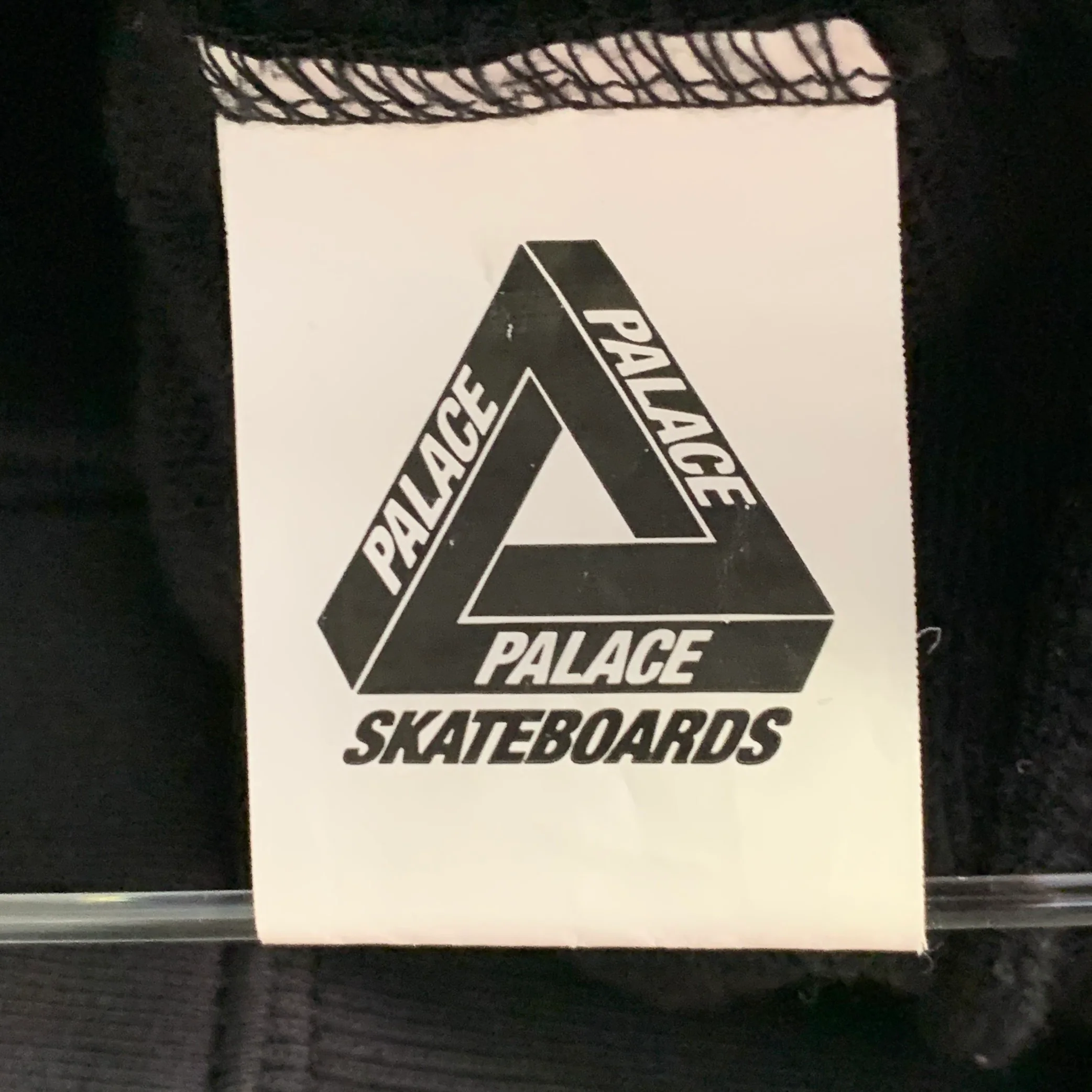 PALACE Size L Jumbo Ferg Hood Black Logo Cotton Hooded Sweatshirt - Image 7