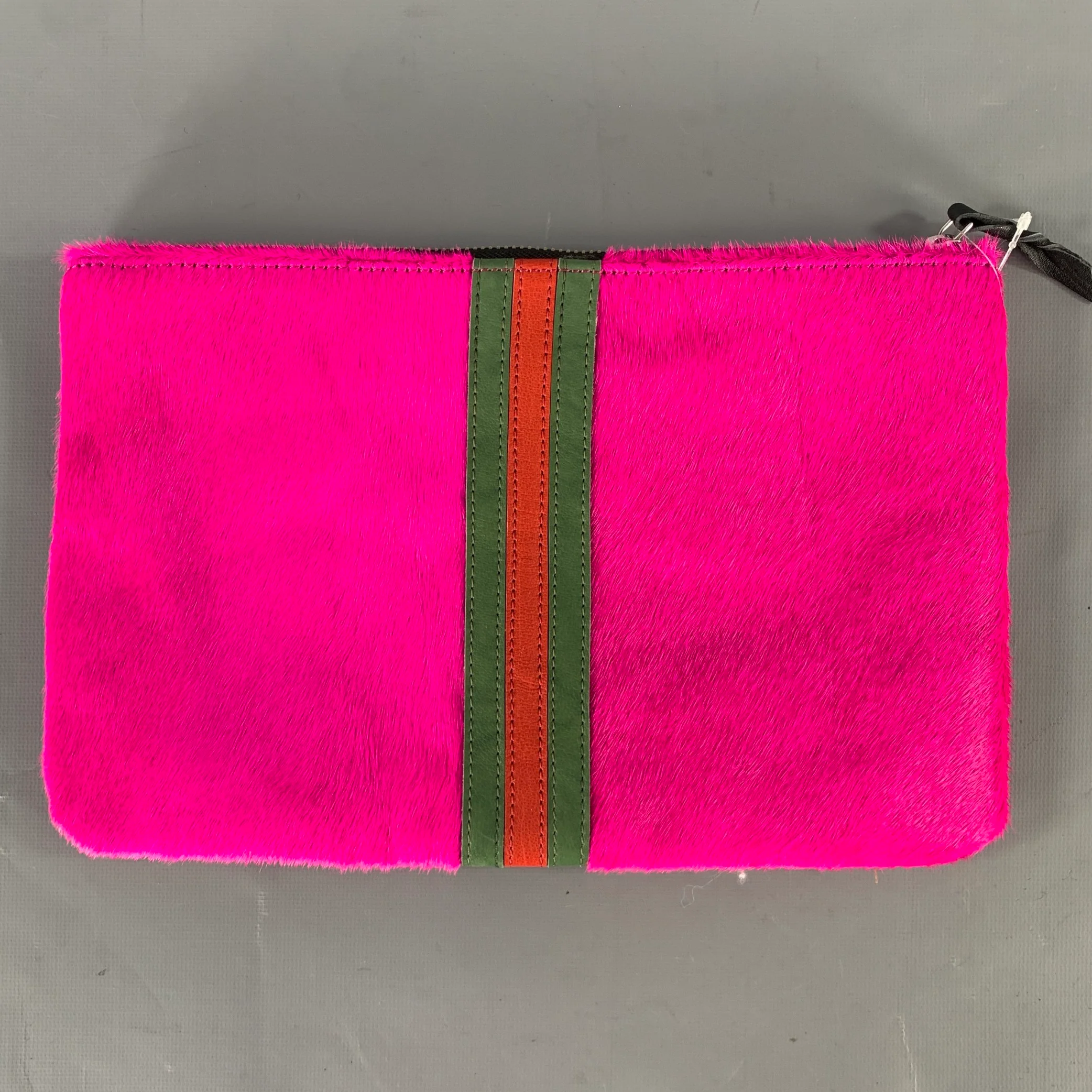PARKER & HYDE Size Pink Neon Cowhide Leather Clutch Bags - Image 2