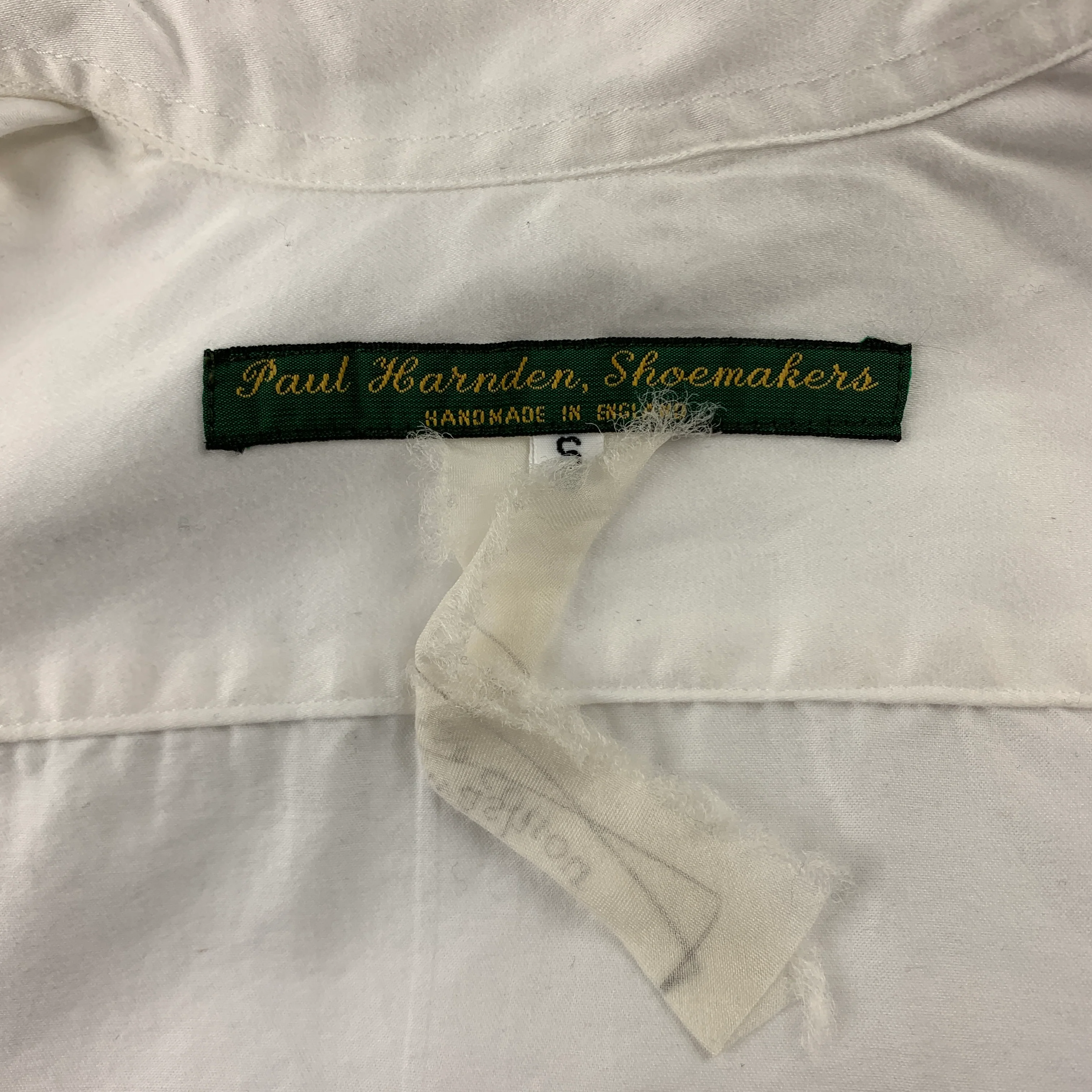 PAUL HARNDEN Size S White Cotton Button Up Shirt - Image 4