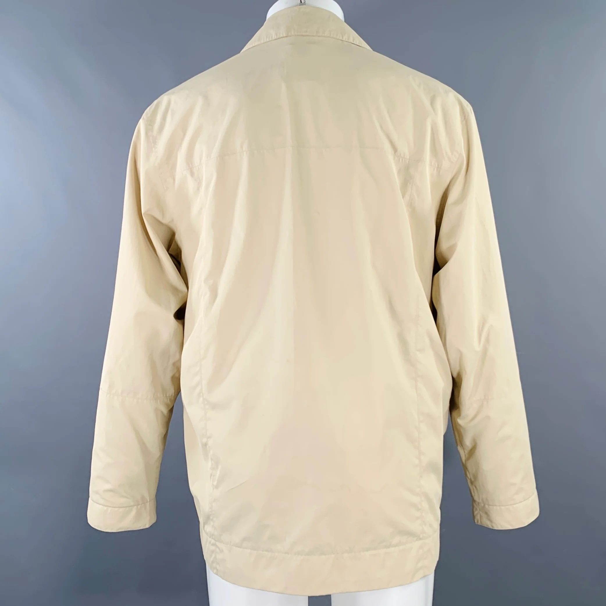 PAUL & SHARK Size M Typhoon 20000 Cream Zip Coat - Image 3