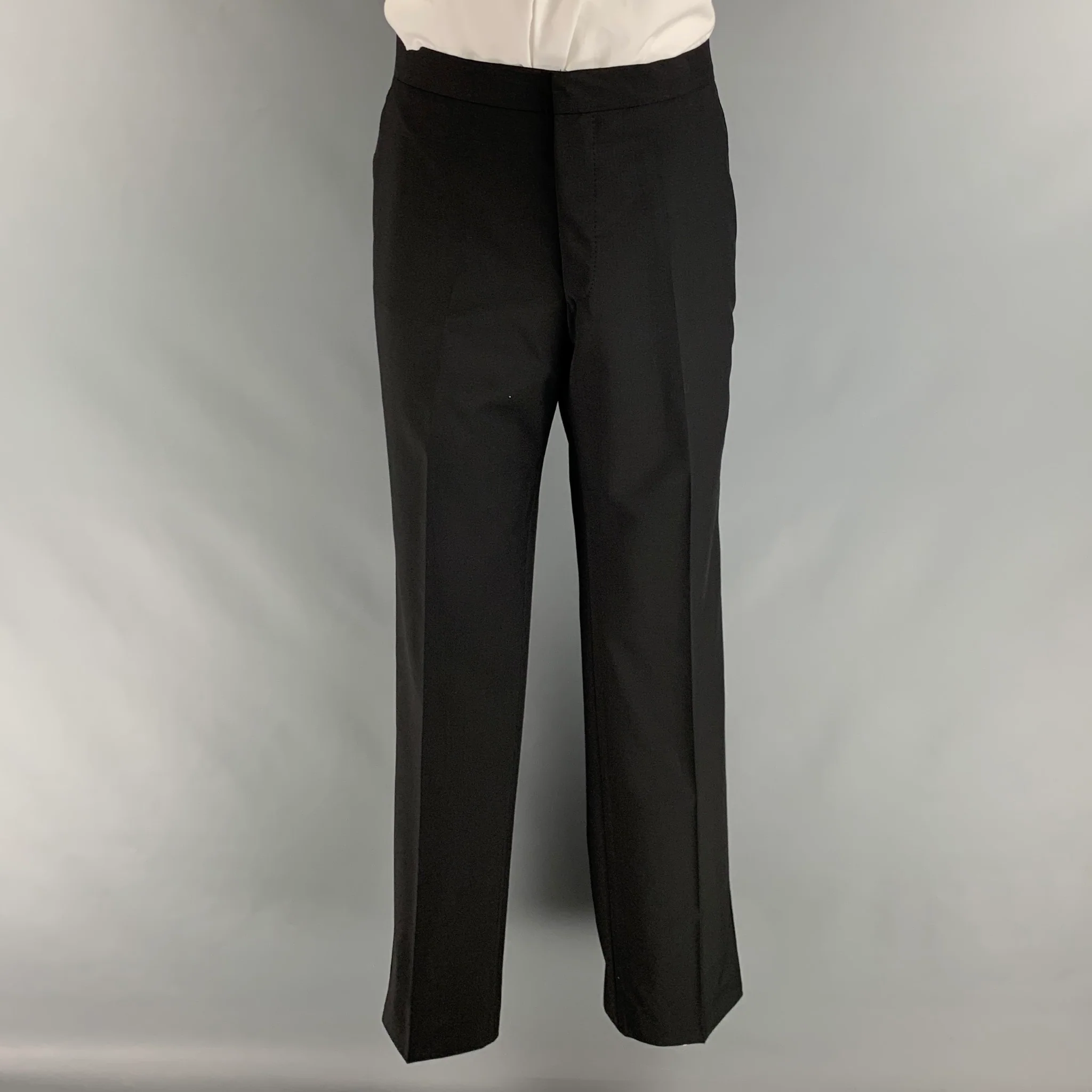 PAUL SMITH Chest Size 40 Black Wool Mohair Notch Lapel 34 33 Tuxedo - Image 5