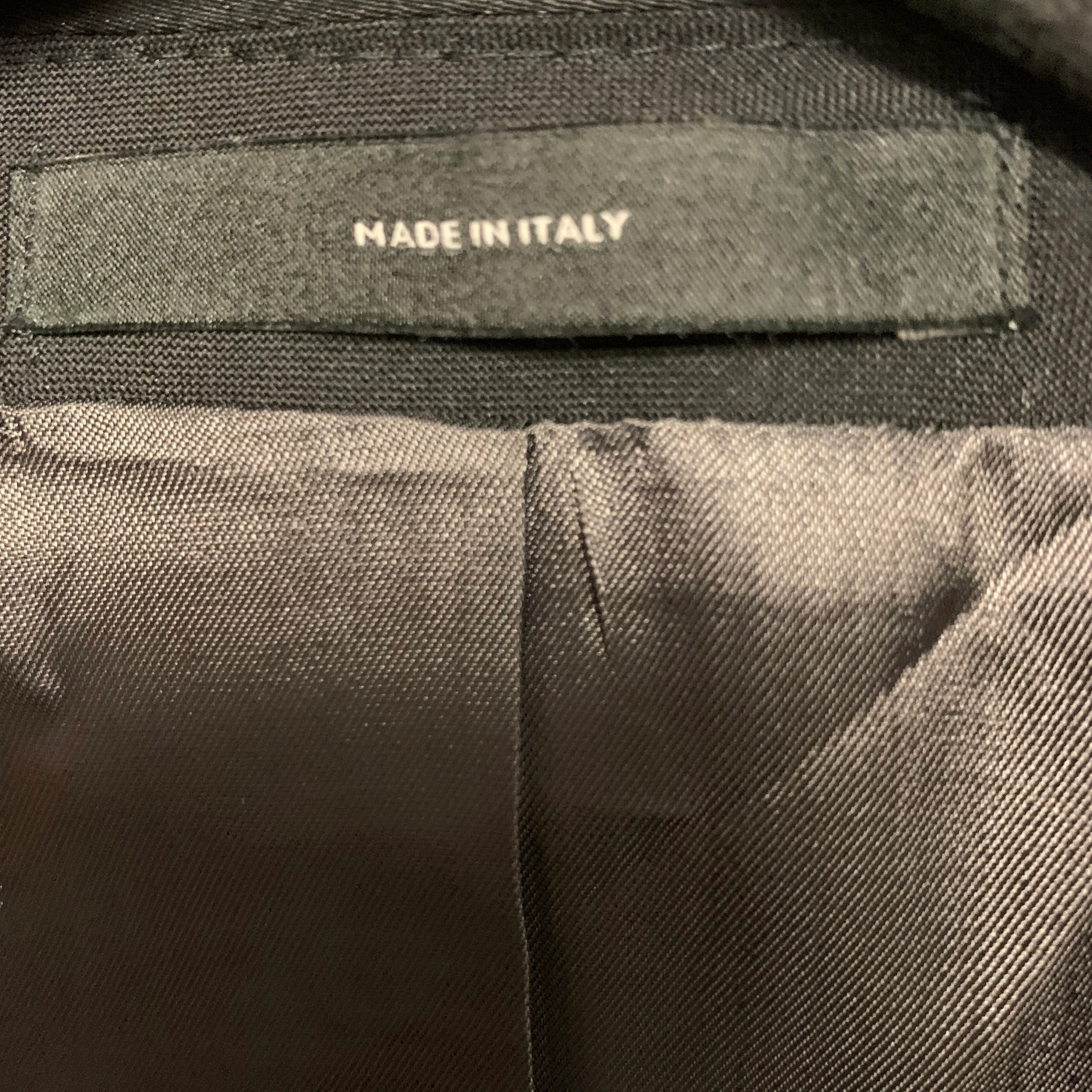 PAUL SMITH Chest Size 42 Black Wool Mohair Shawl Collar Sport Coat - Image 4