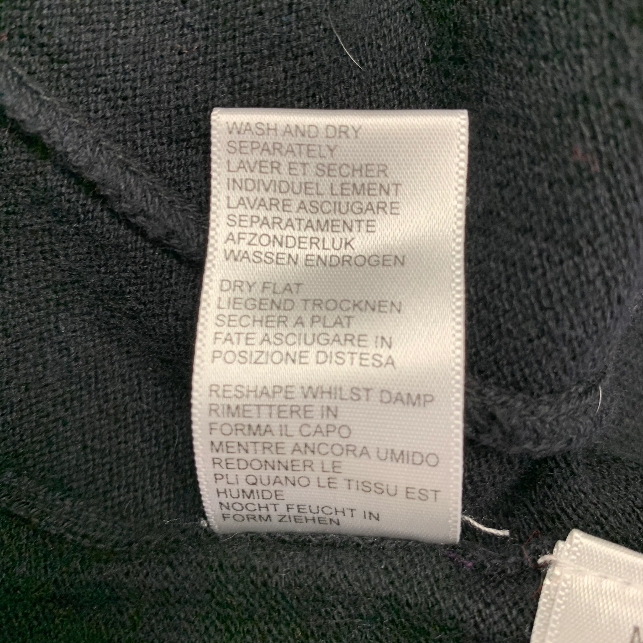 PAUL SMITH JEANS Size S Black Purple Cotton Wool Zip Up Cardigan - Image 6