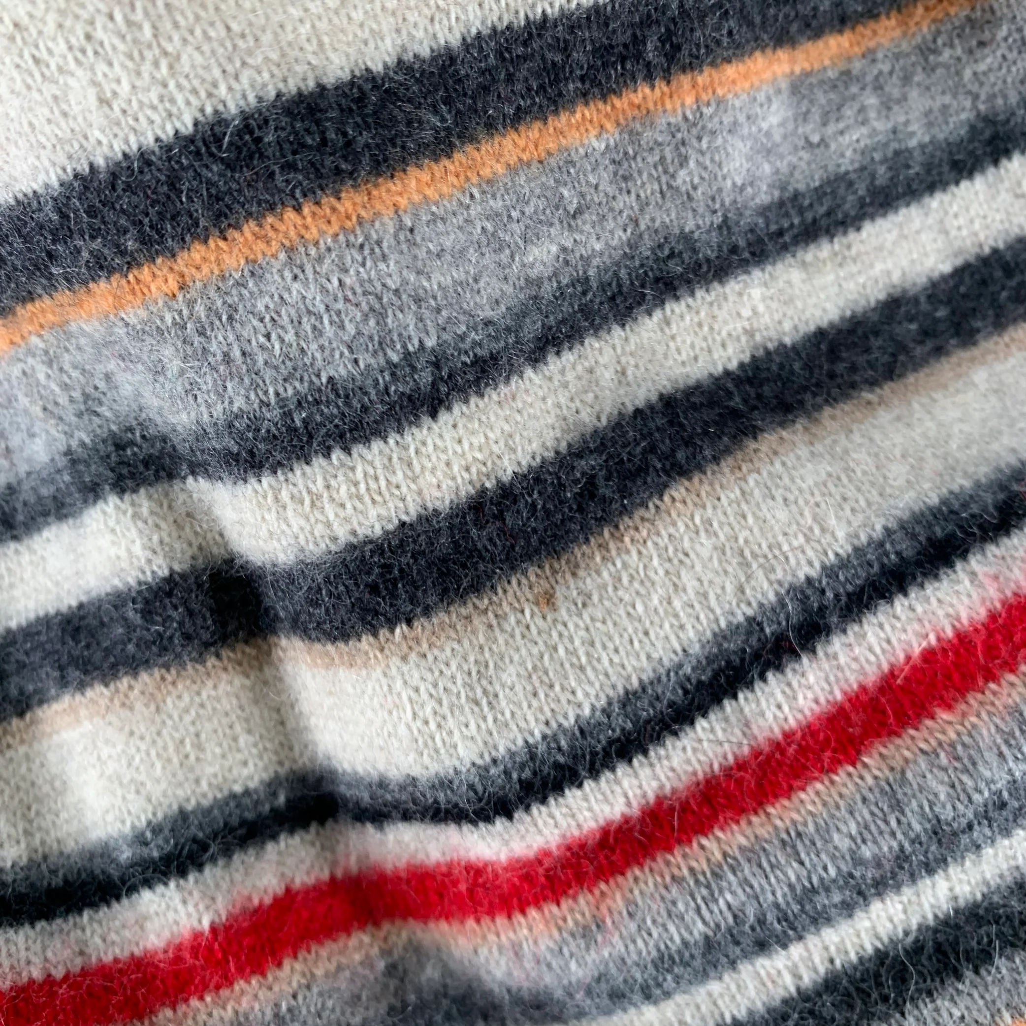 PAUL SMITH Multi Color Stripe Cashmere Blend Knit Scarf - Image 5