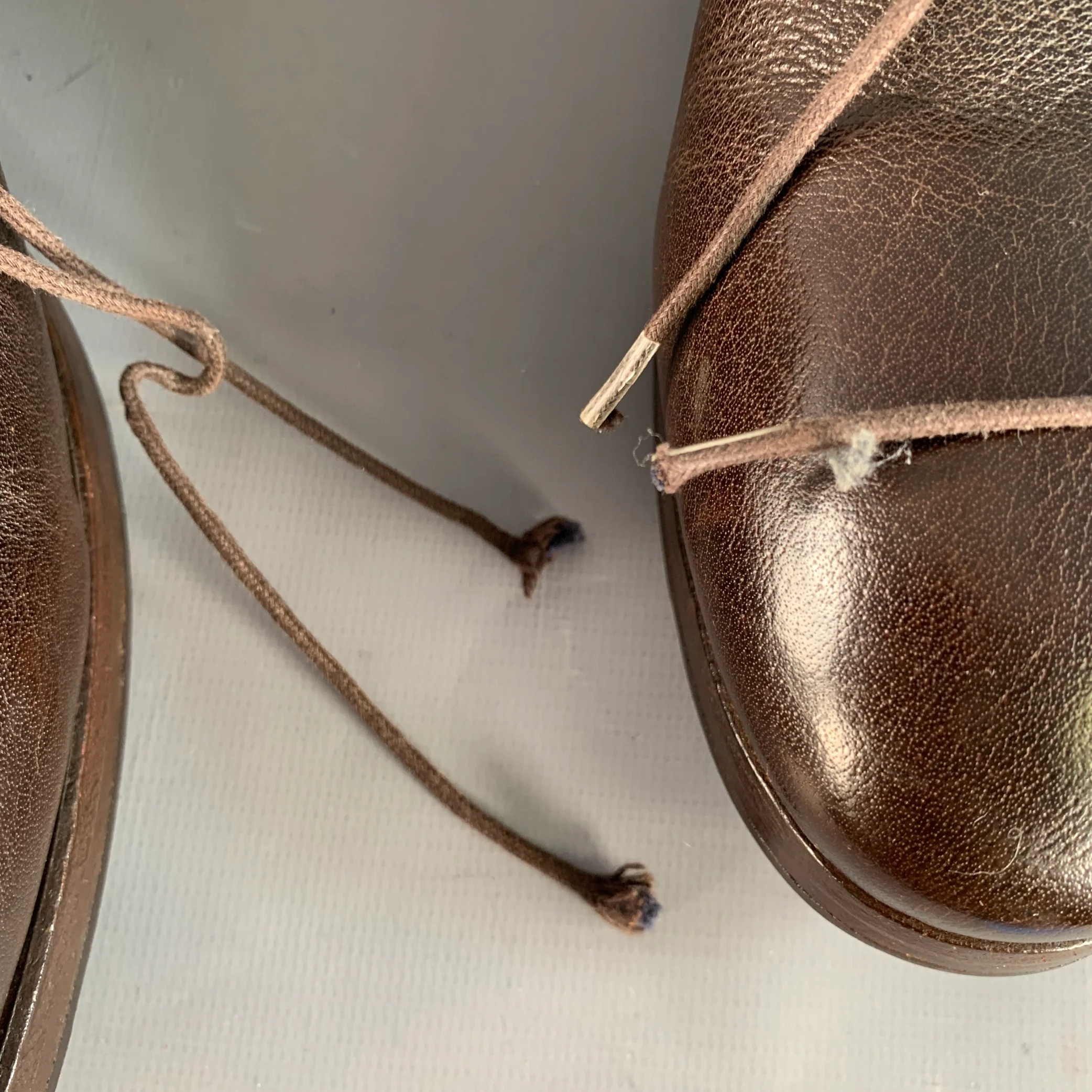 PAUL SMITH Size 10 Brown Leather Lace-Up Ankle Boots - Image 9