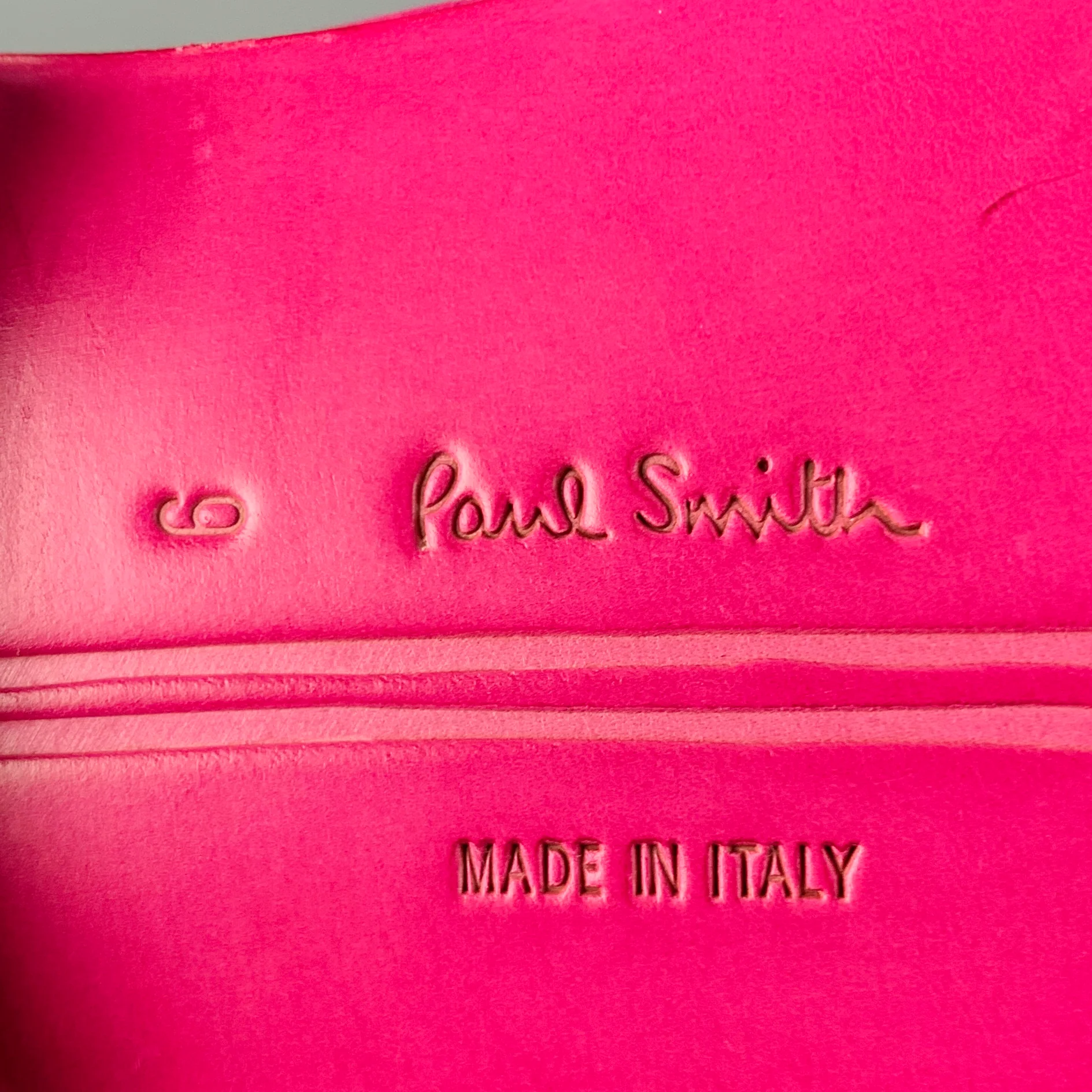 PAUL SMITH Size 10 Fuchsia Pink Leather Slip On Loafers - Image 8