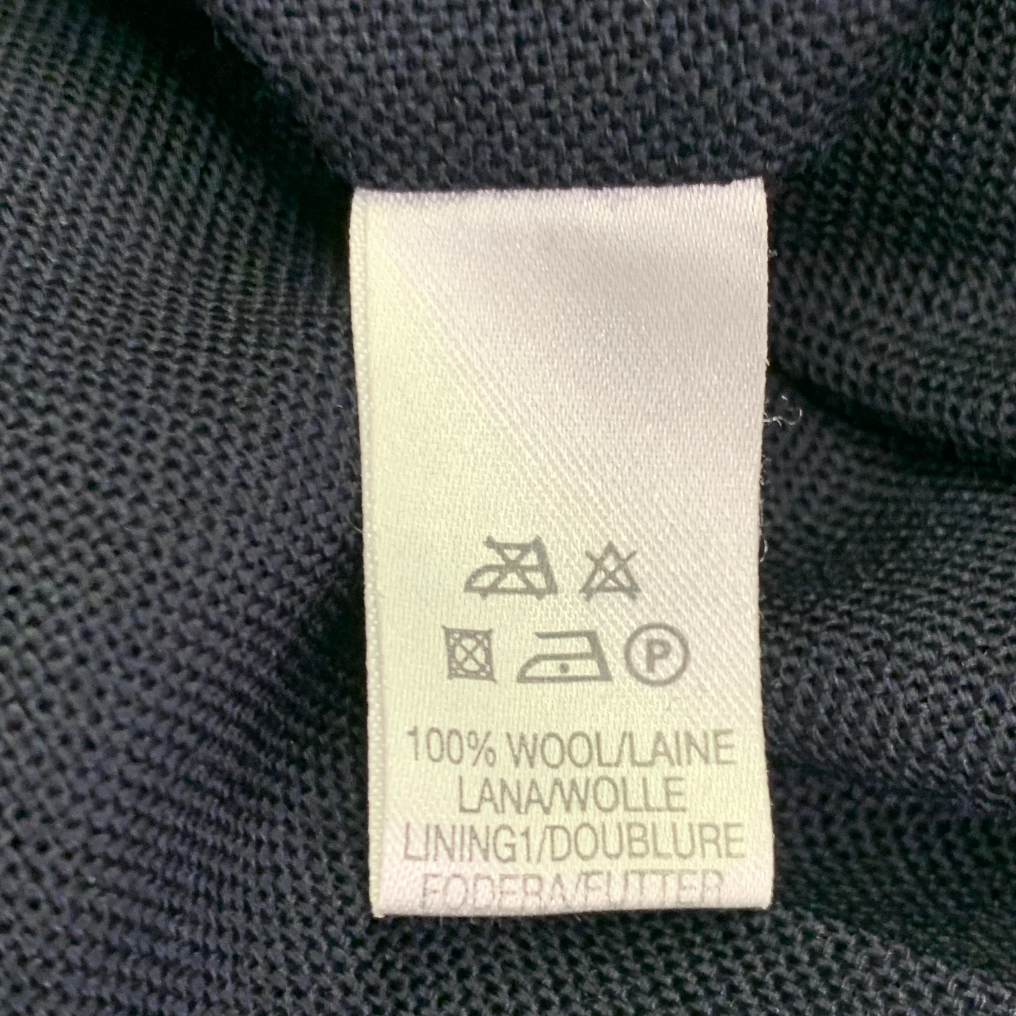 PAUL SMITH Size 32 Navy Wool Tapered Zip Fly Dress Pants - Image 6