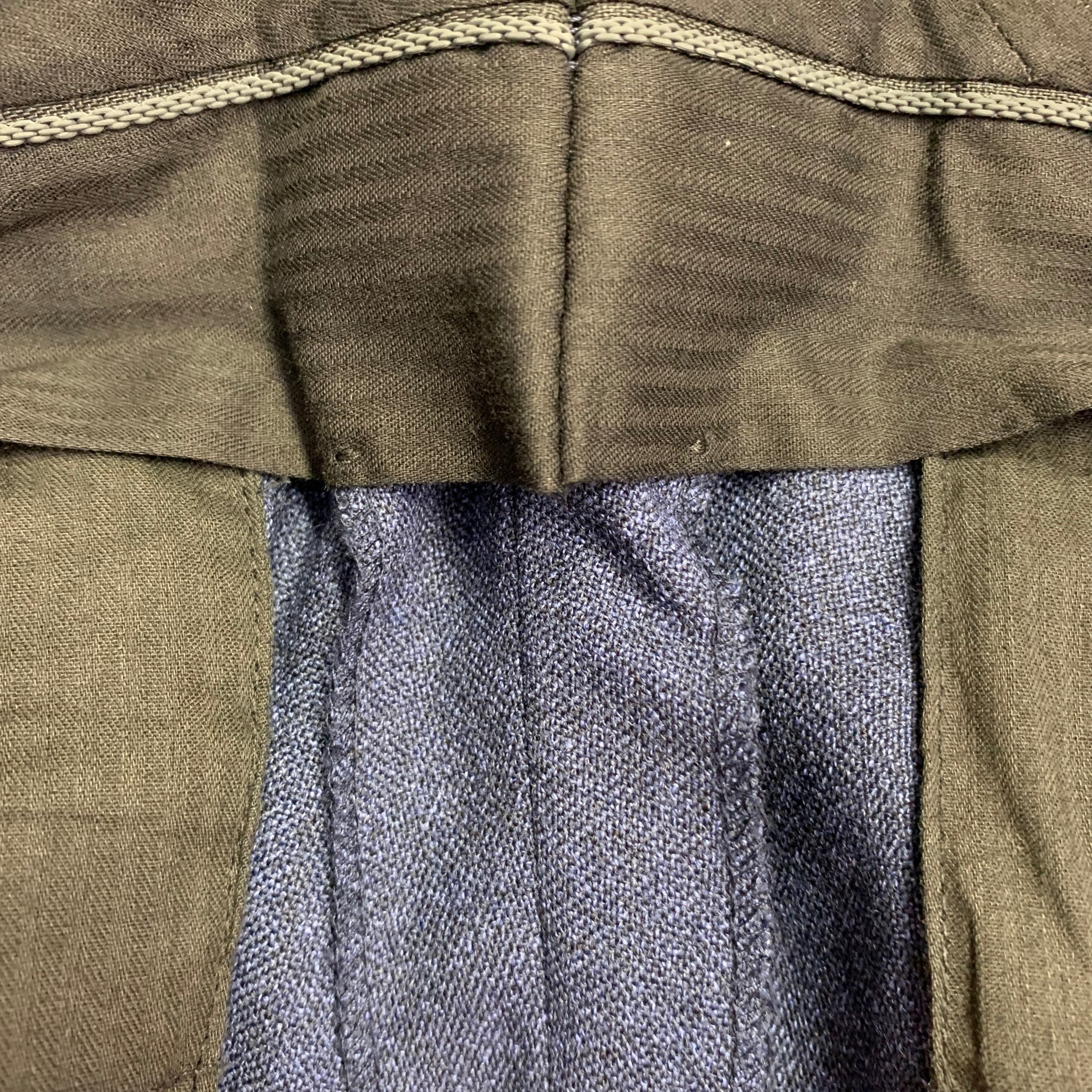 PAUL SMITH Size 34 Navy Wool Flat Front Tapered Cuffed Dress Pants - Image 4