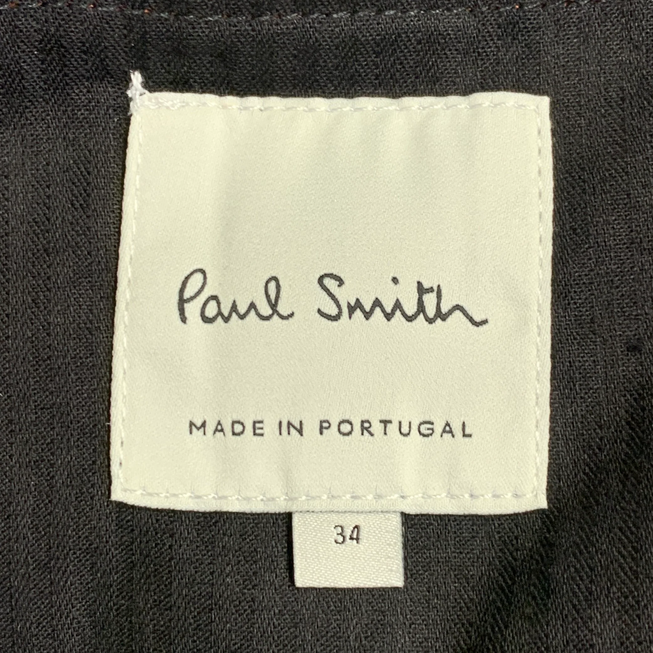 PAUL SMITH Size 34 Orange Rust Twill Cotton Pleated Tapered Dress Pants - Image 3