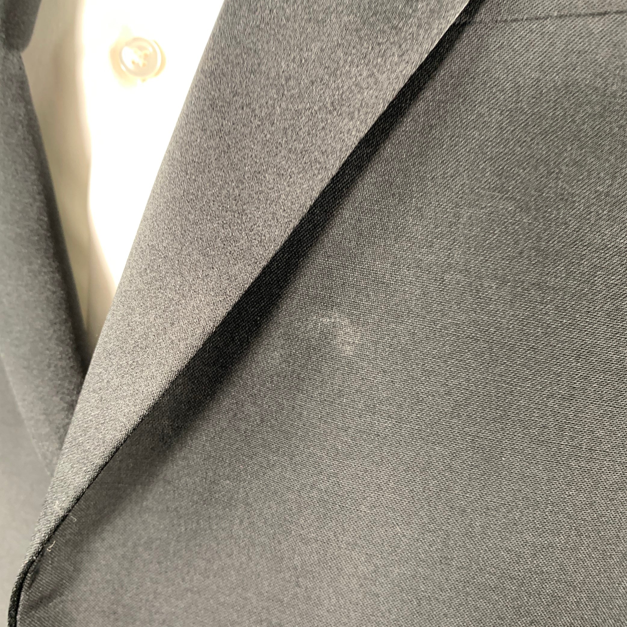 PAUL SMITH Size 38 Black Wool Mohair Tuxedo Sport Coat - Image 5