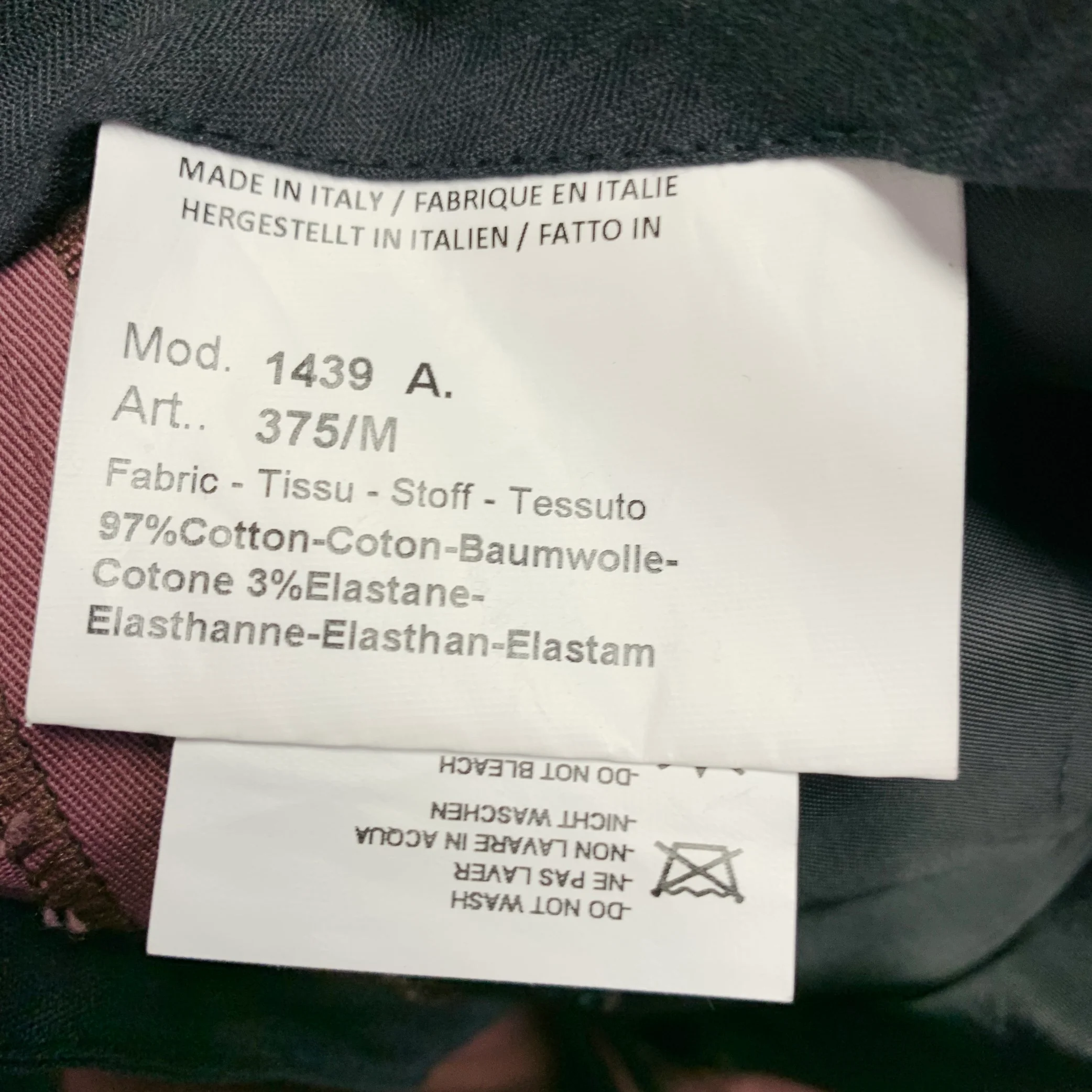 PAUL SMITH Size 38 Burgundy Mauve Cotton Blend Single Breasted Slim Fit Suit - Image 15