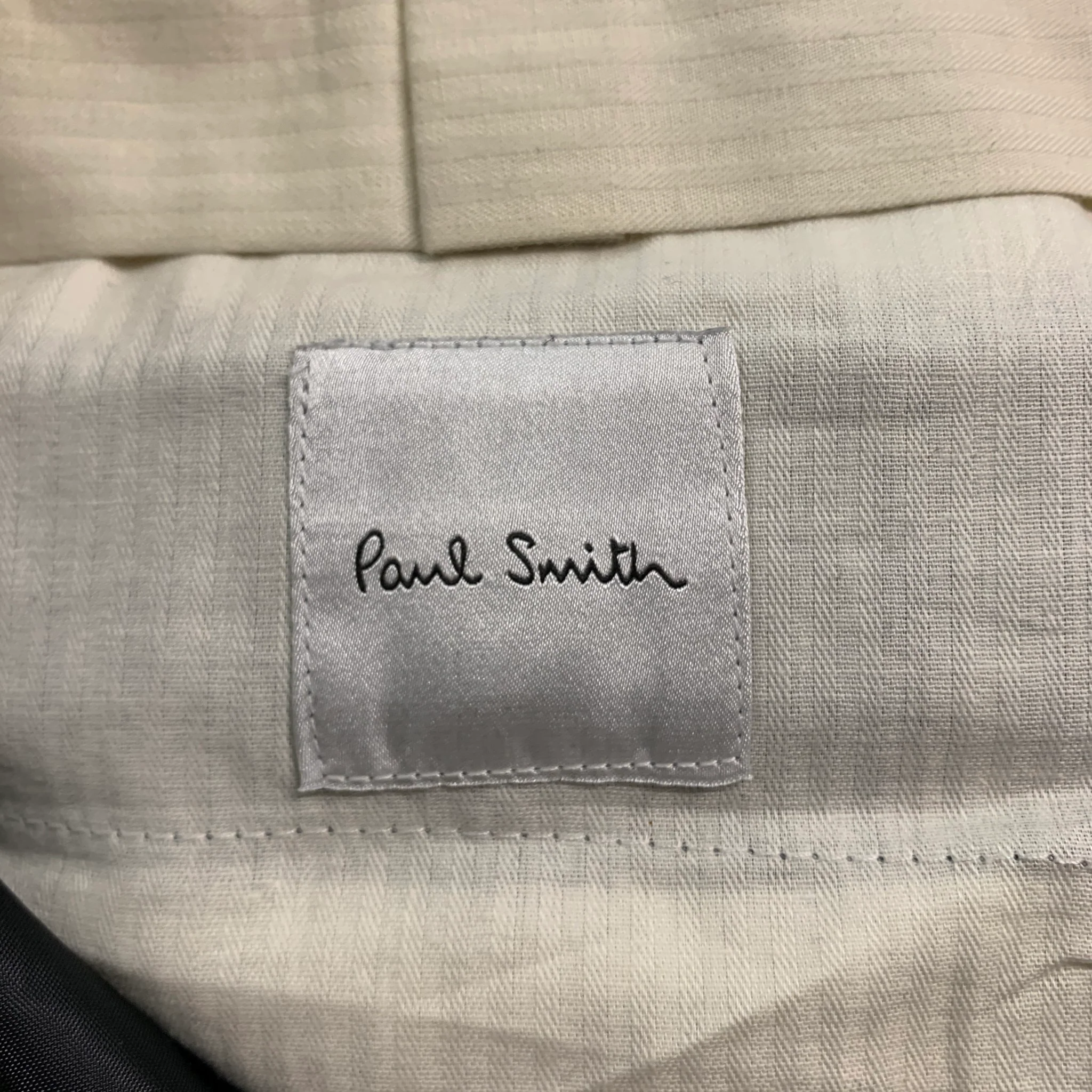 PAUL SMITH Size 38 Navy Wool Notch Lapel Suit - Image 10