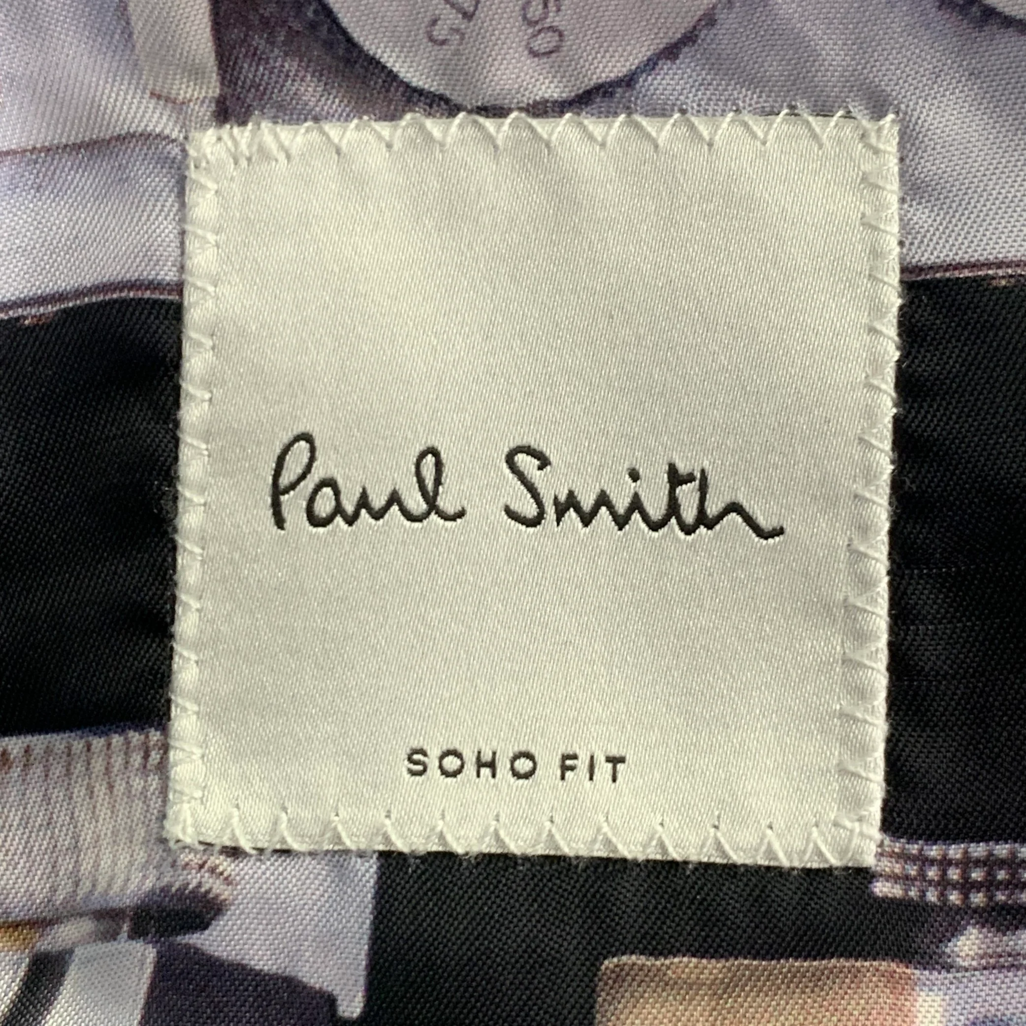 PAUL SMITH Size 38 Regular Blue Aqua Velvet Sport Coat - Image 5