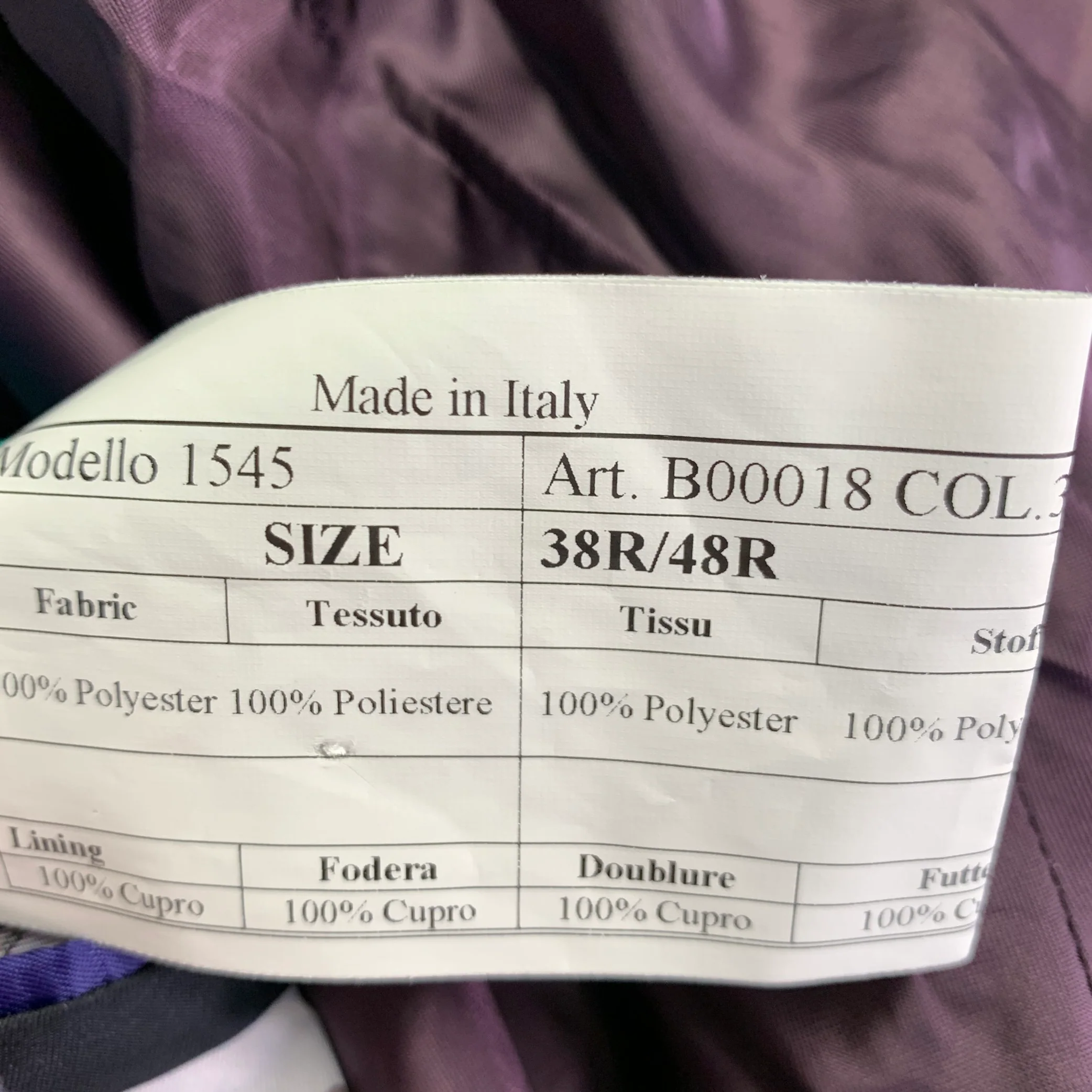 PAUL SMITH Size 38 Regular Blue Aqua Velvet Sport Coat - Image 8