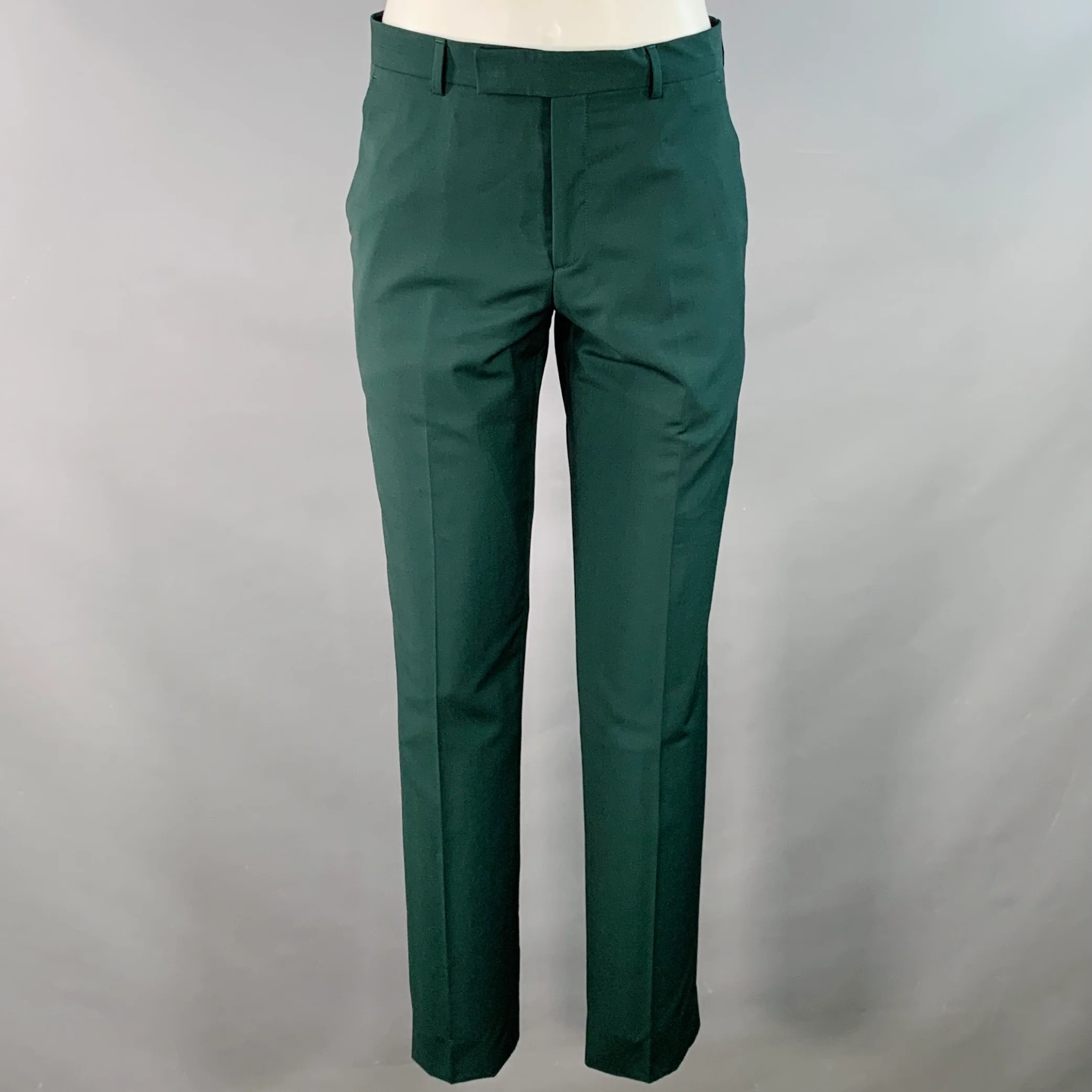 PAUL SMITH Size 38 Regular Green Wool Mohair Notch Lapel Suit - Image 4