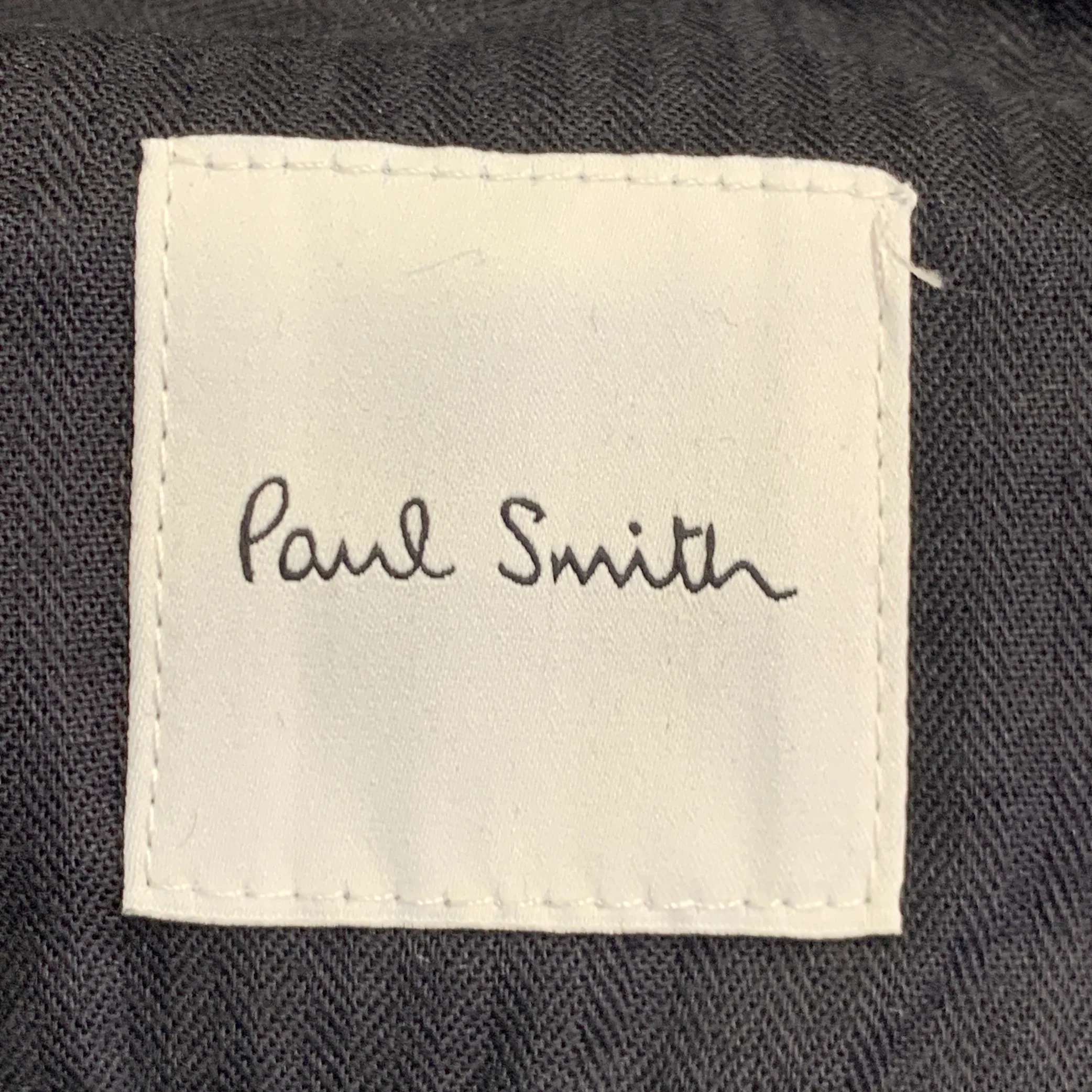 PAUL SMITH Size 40 Black Wool Mohair Peak Lapel Single Button Tuxedo - Image 13