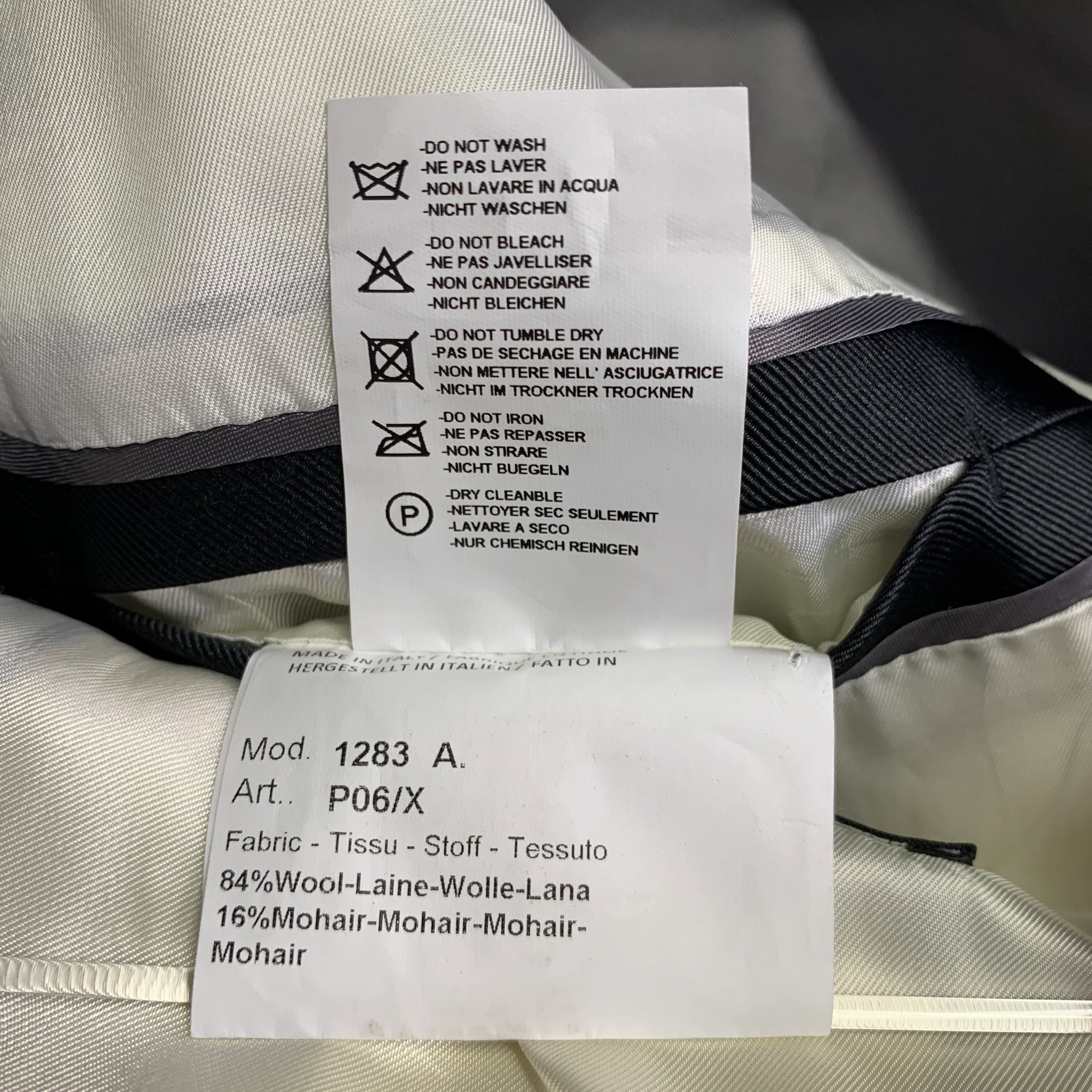 PAUL SMITH Size 40 Navy Black Wool Mohair Tuxedo - Image 8