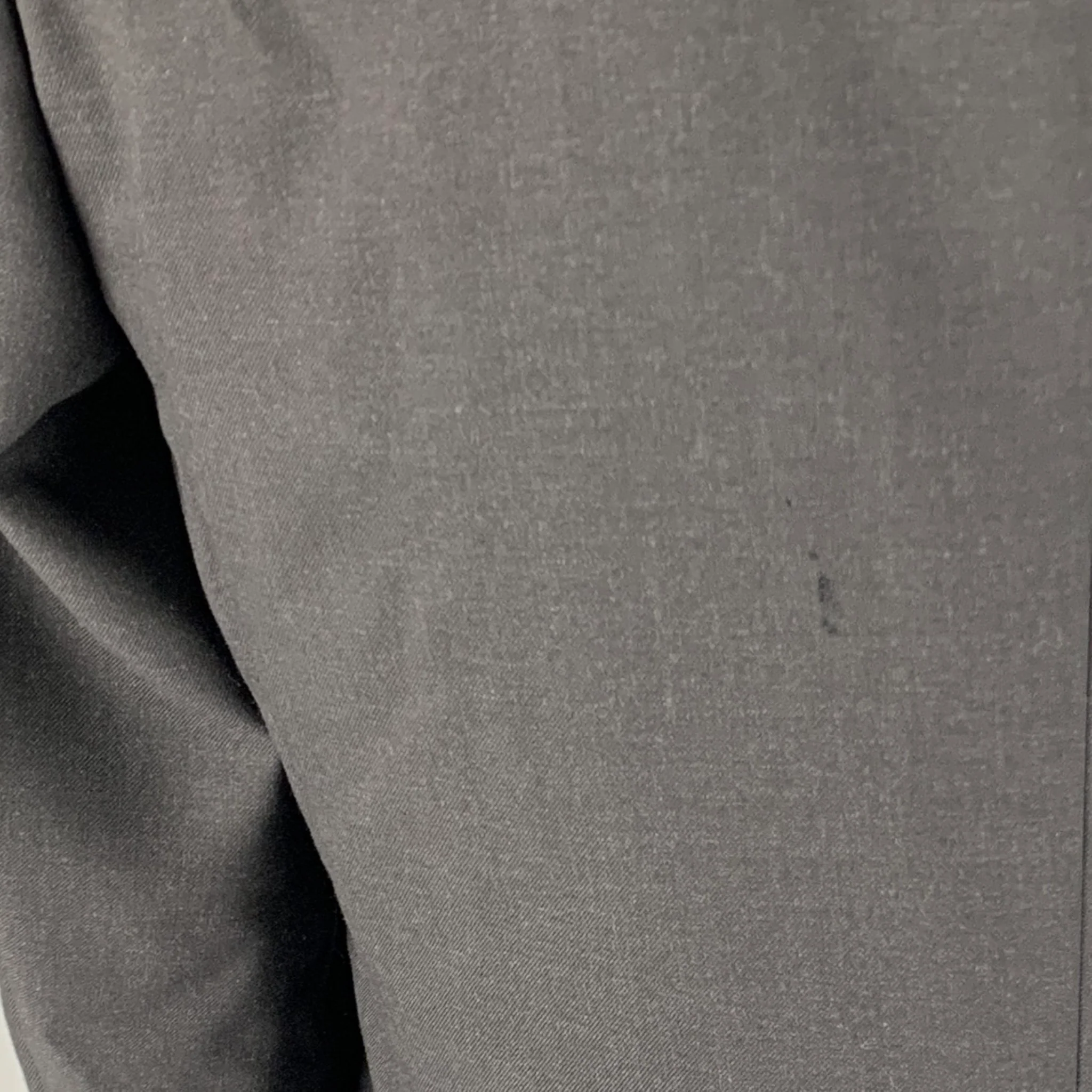 PAUL SMITH Size 42 Black Wool Notch Lapel Suit - Image 6