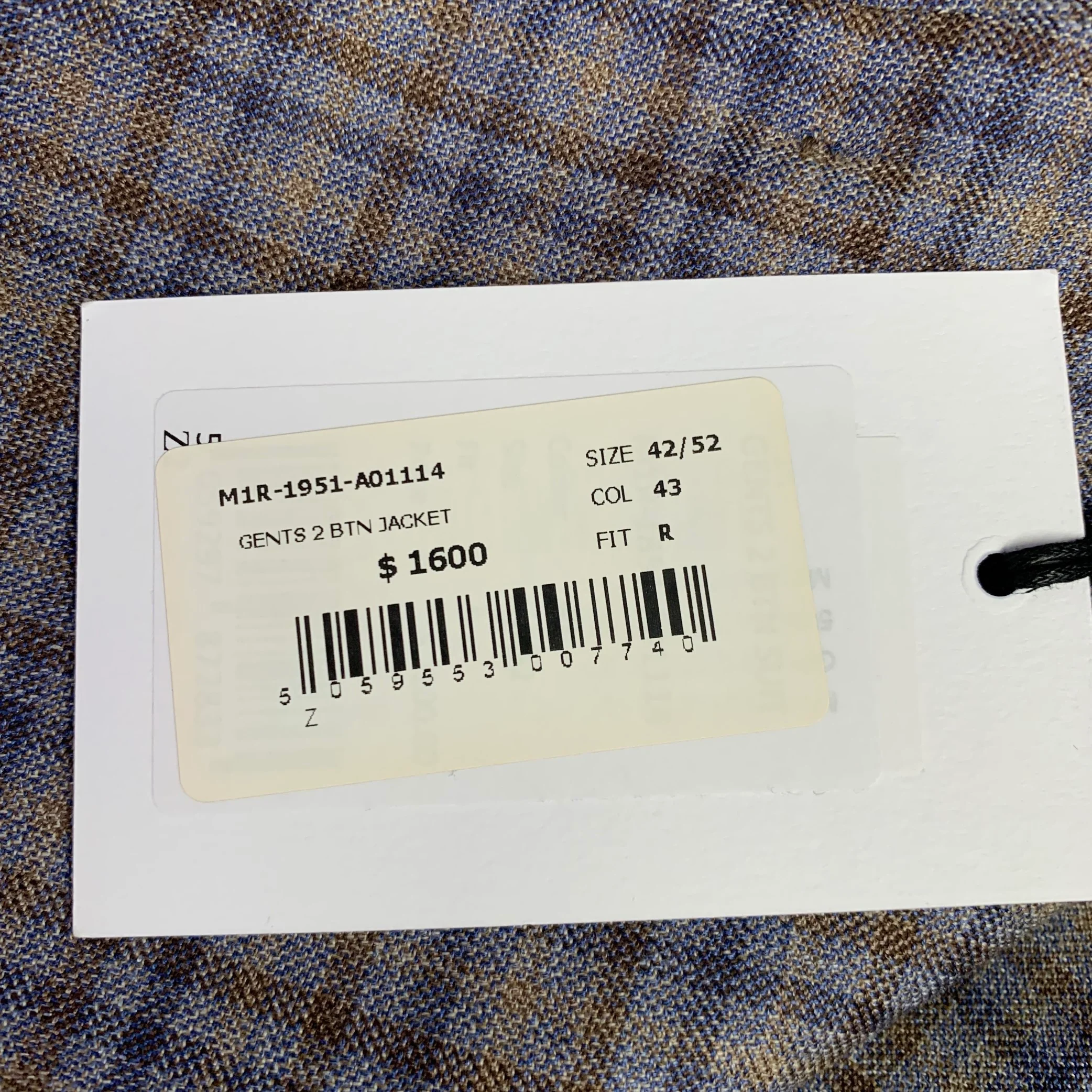 PAUL SMITH Size 42 Grey Brown Navy Plaid Wool Linen Sport Coat - Image 11