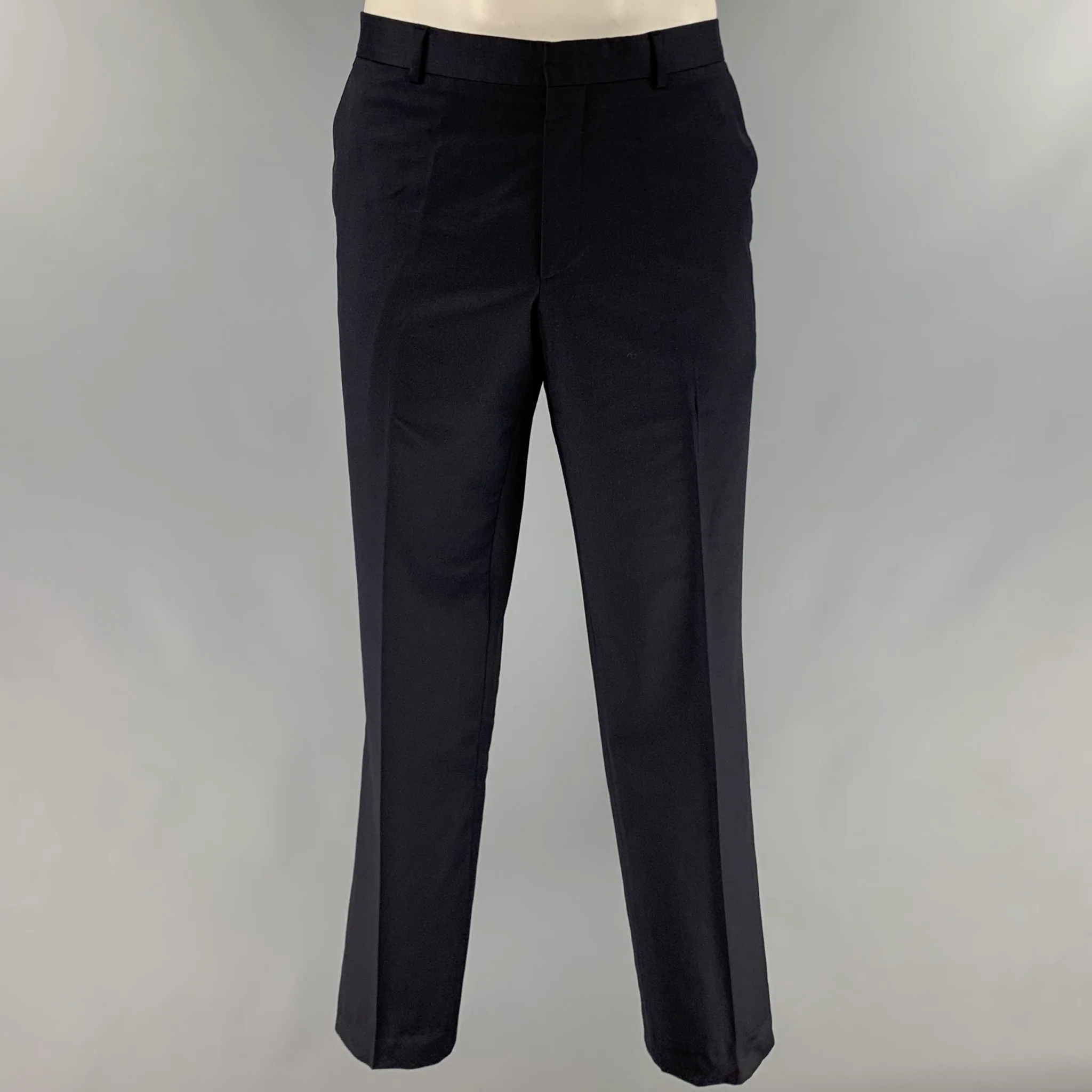PAUL SMITH Size 42 Navy Wool Cashmere Notch Lapel Suit - Image 4