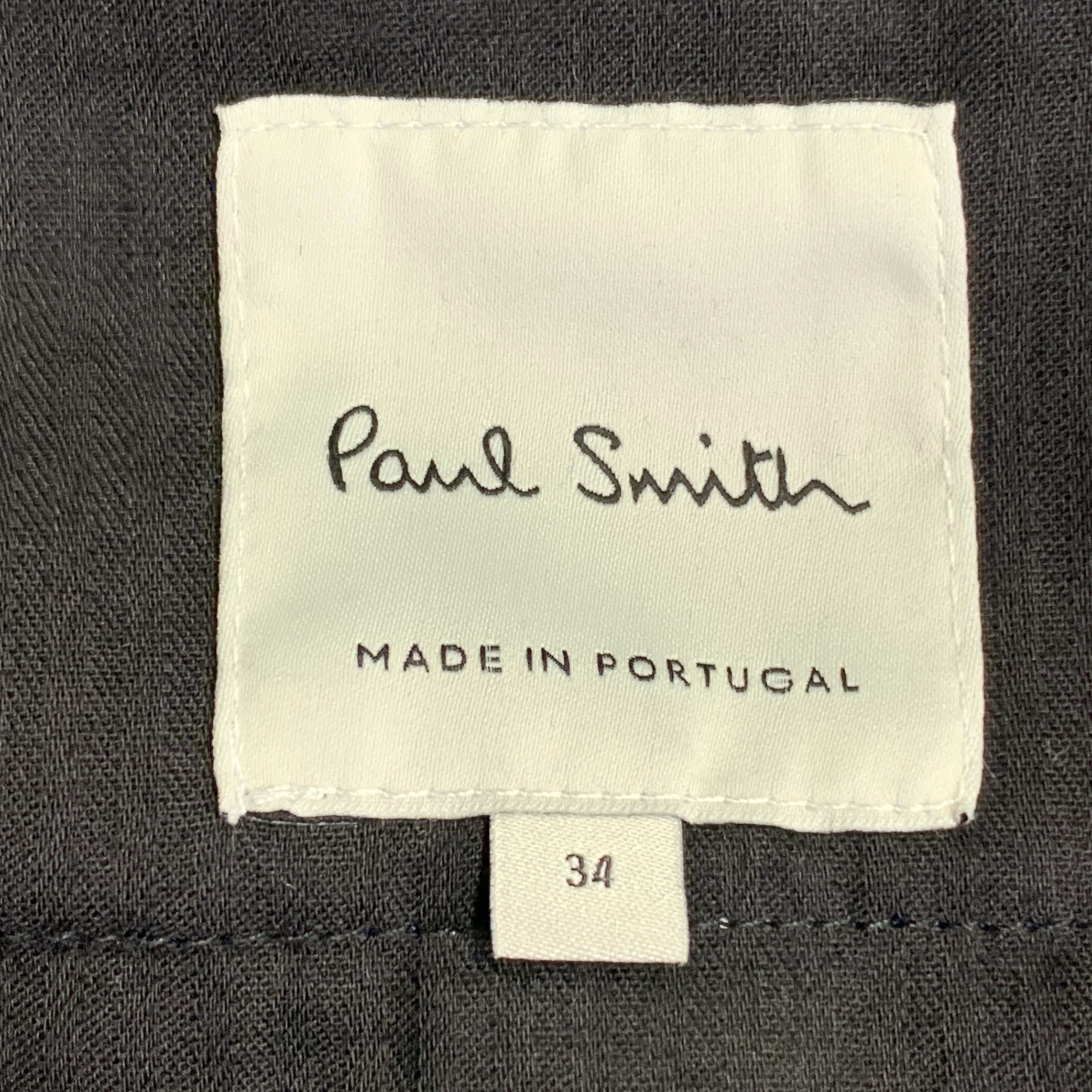 PAUL SMITH Size 42 Royal Blue Virgin Wool Blend Single Breasted Suit - Image 13