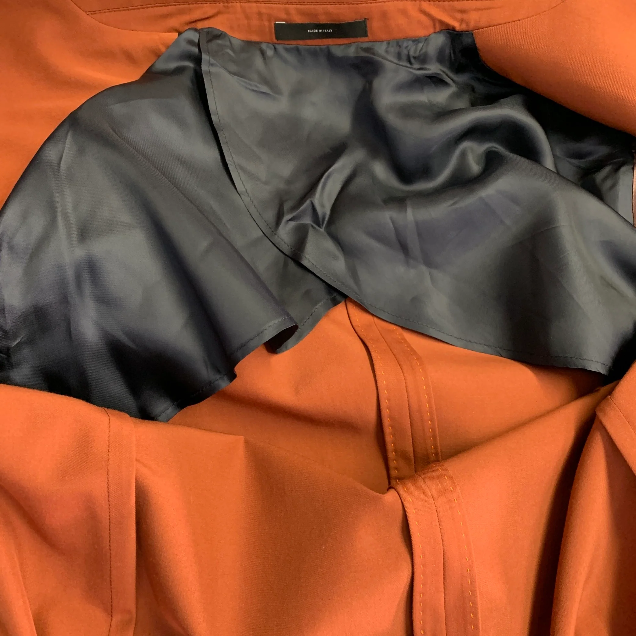 PAUL SMITH Size 42 Soho Fit Brick Orange Wool Notch Lapel Sport Coat - Image 7